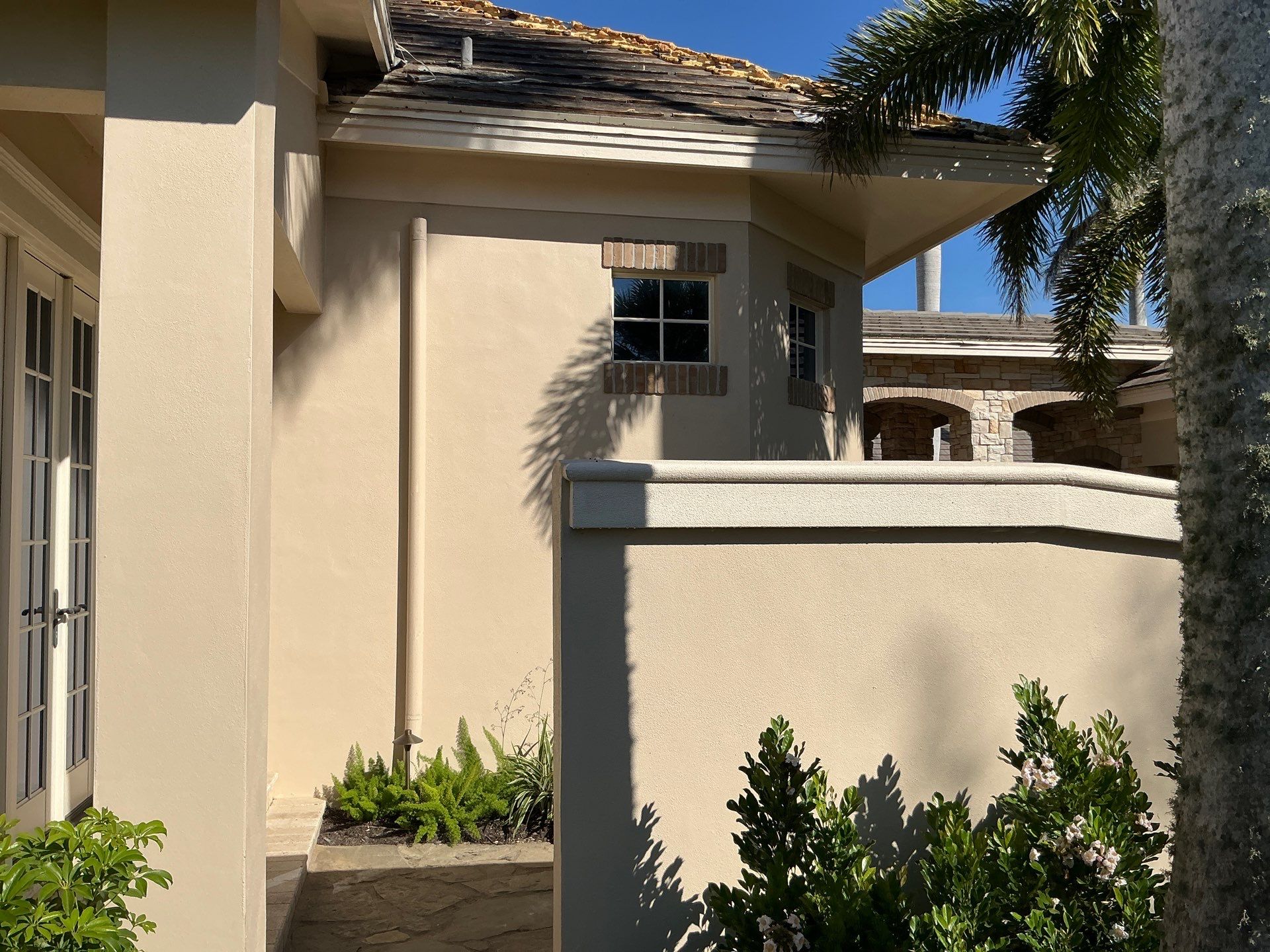 Almond Half-Round Gutters in Lakewood Ranch FL by Gutter Professors