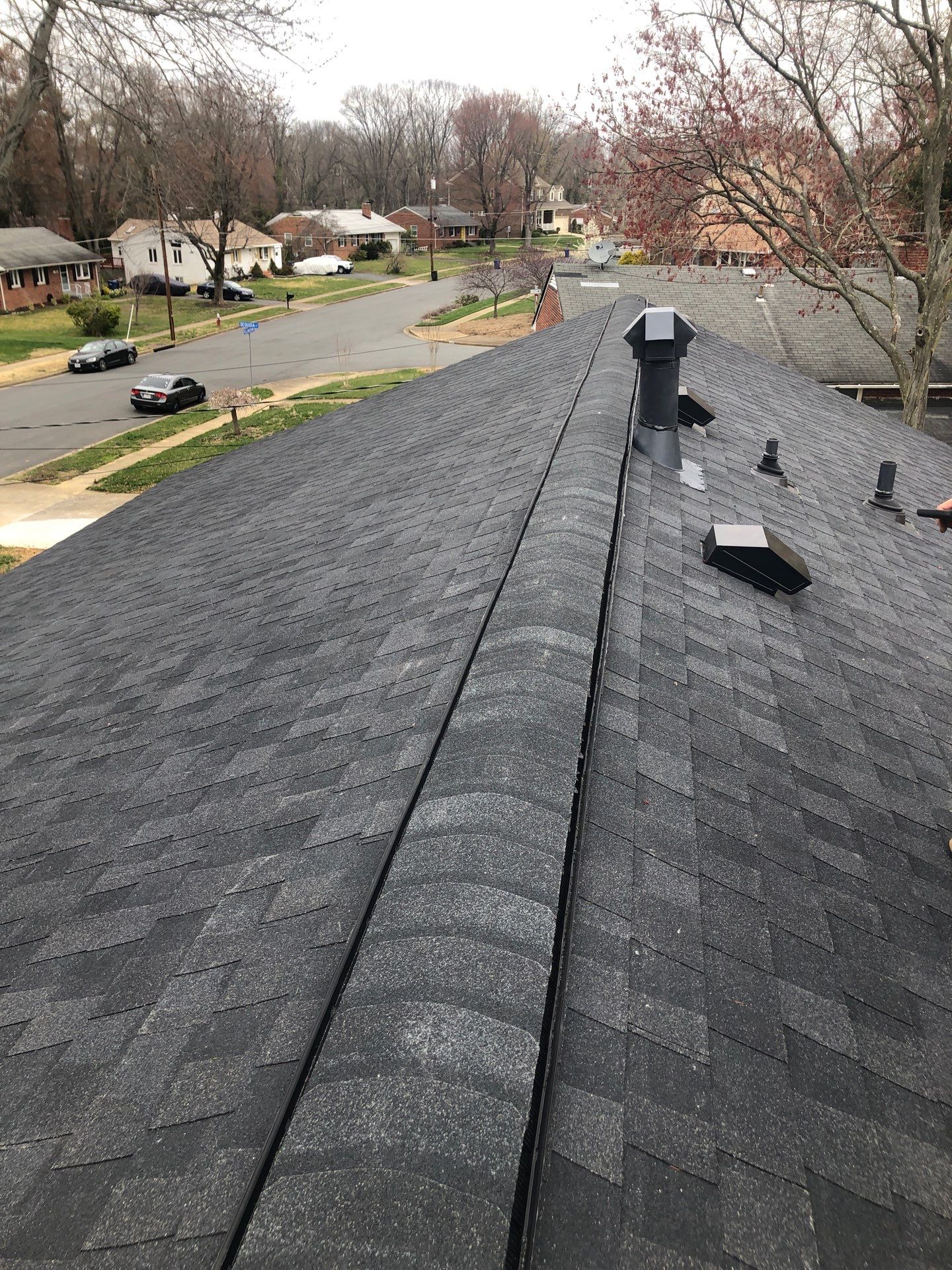 Alexandria CertainTeed Landmark Pro Roof in Max Def Charcoal Black by RM Banning, Inc.