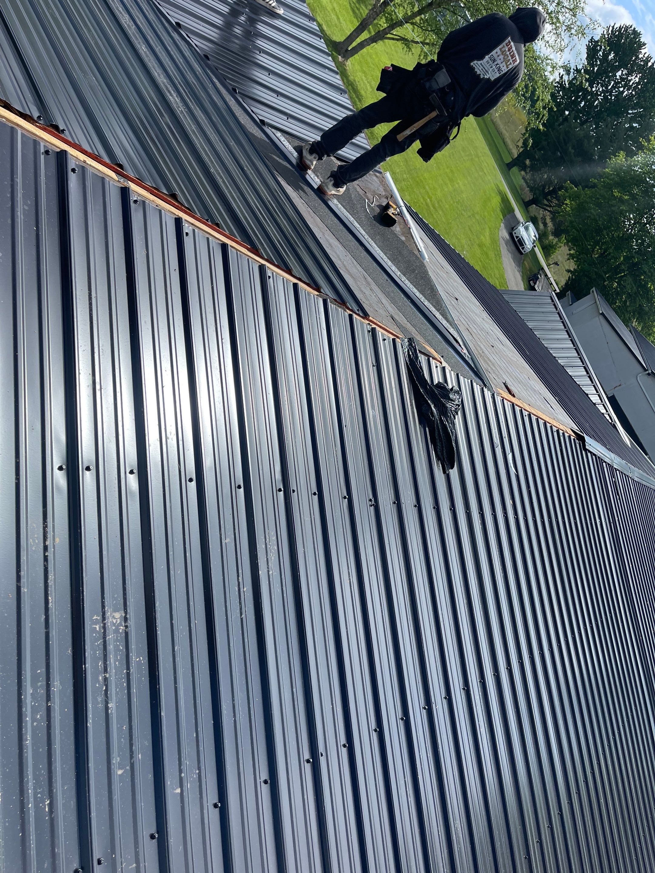 Hail Damage Replacement, Metal Roofing  by Storm Contracting 