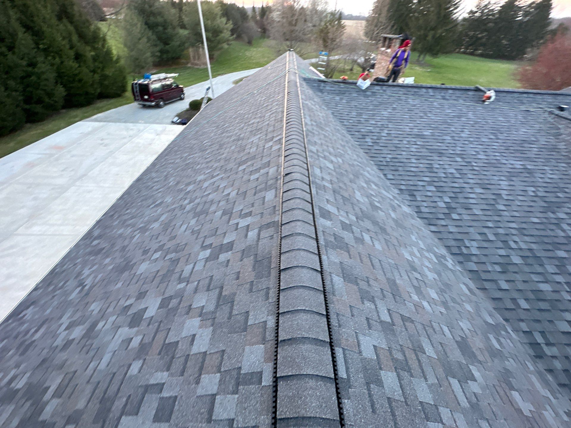 Residential Roofing Installation using Williamsburg Grey Duration Shingles by WIW Enterprises Inc