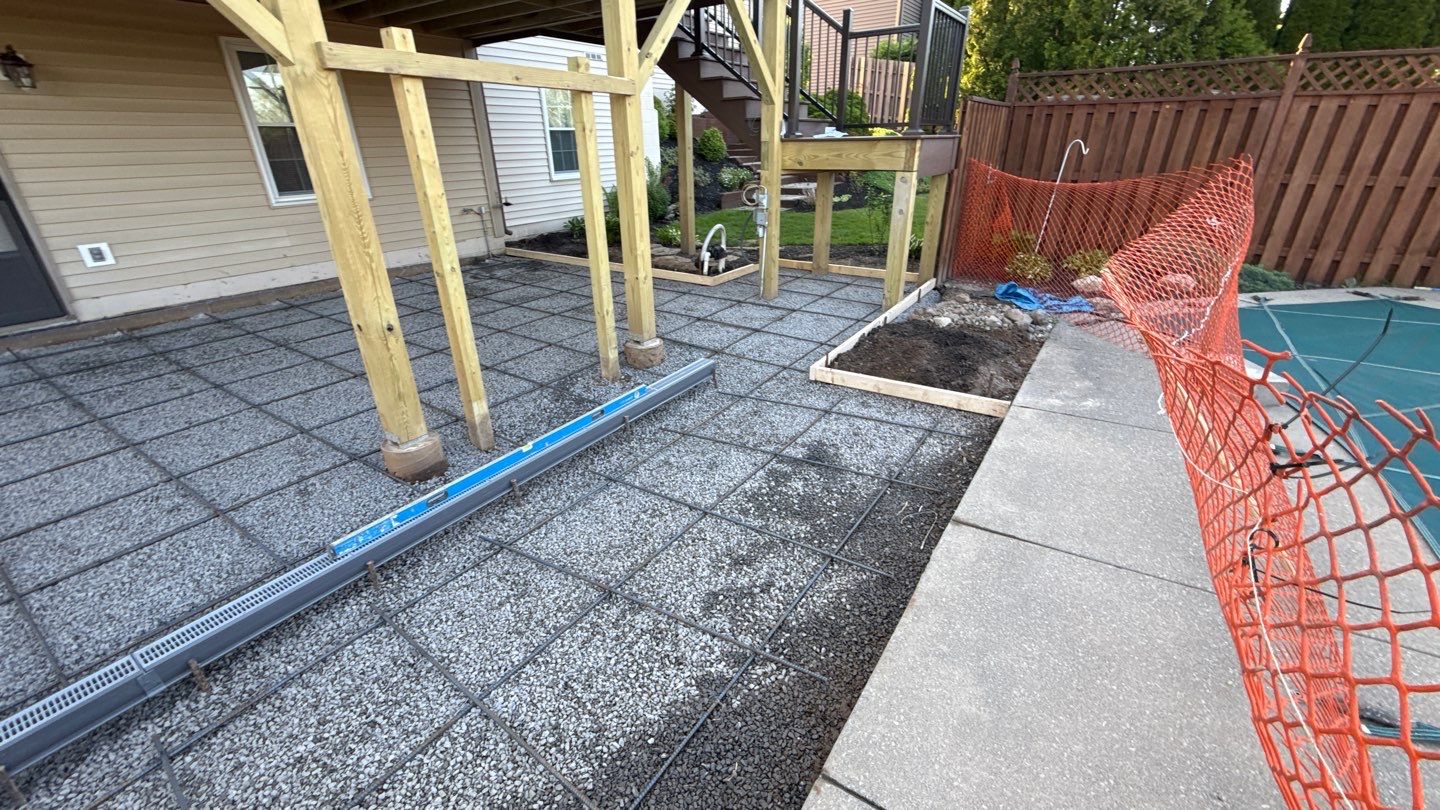 Broom Finish Patio by NG Masonry & Construction LLC