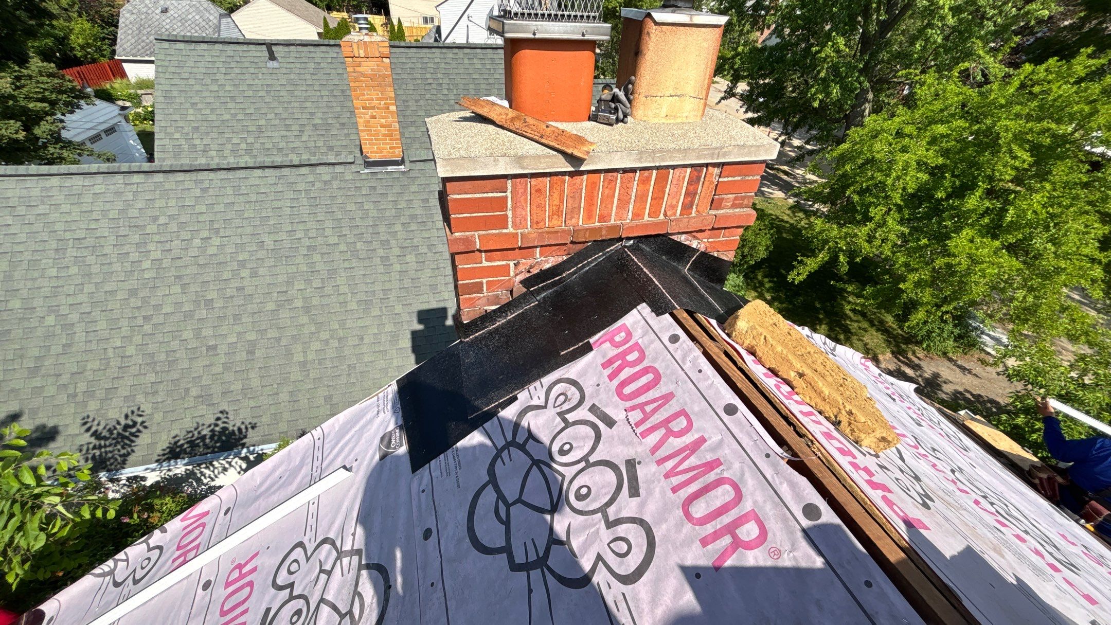 Roof Replacement using Owens Corning Desert Rose by 180 Contractors