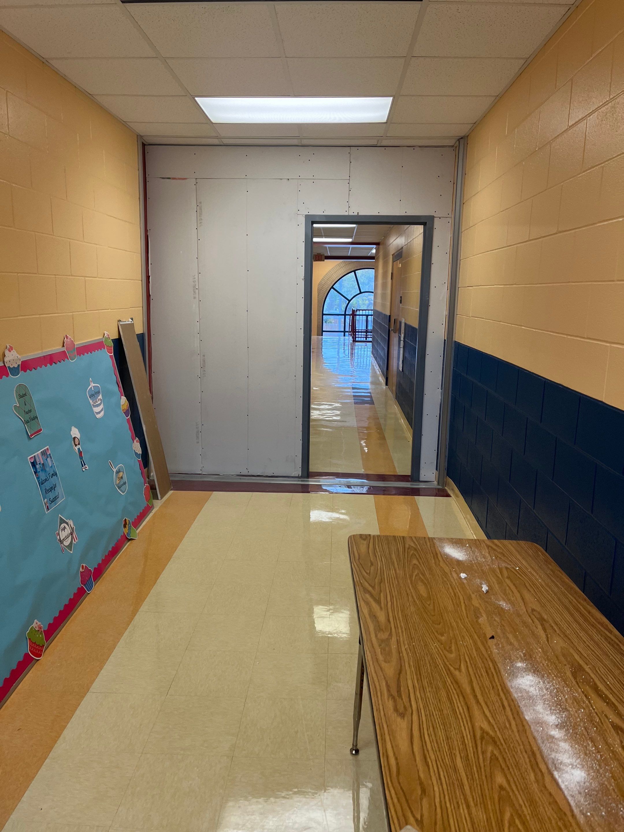 Wall Repair and Door Installation by Dodson House Moving