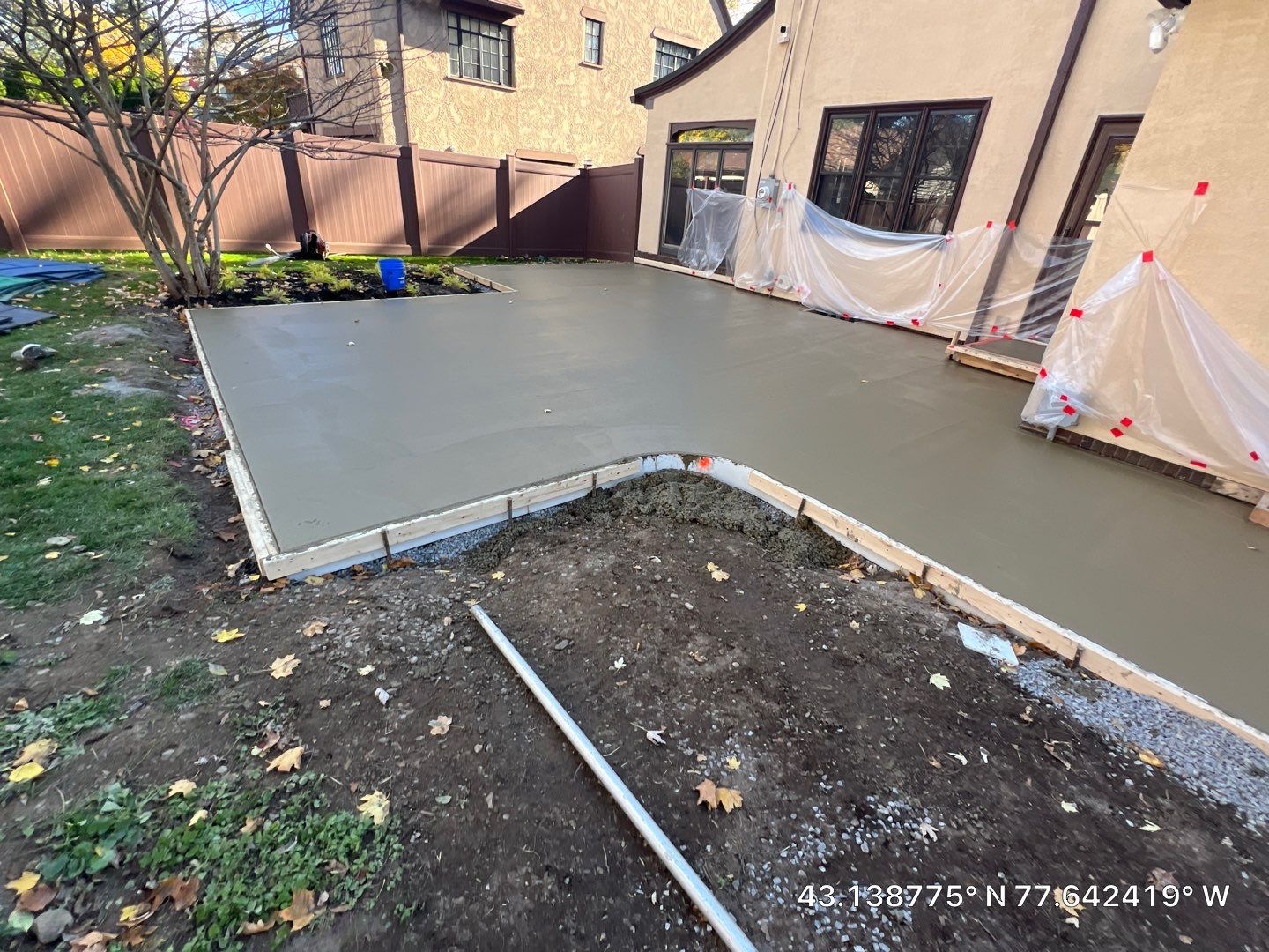 Majestic Ashlar stamped concrete patio  by NG Masonry & Construction LLC