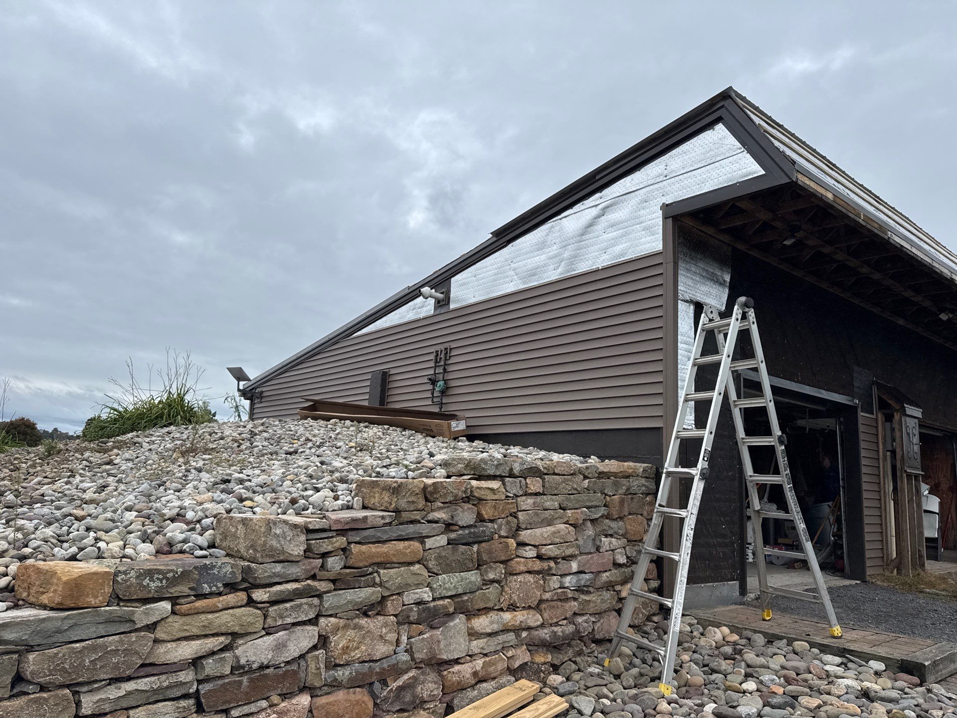 Exterior transformation in Ringtown by Esh Builders