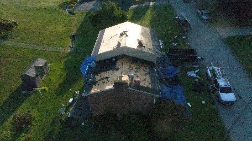 Residential Roofing Installation using GAF HDZ SHINGLES by La Bendicion Contruction Llc