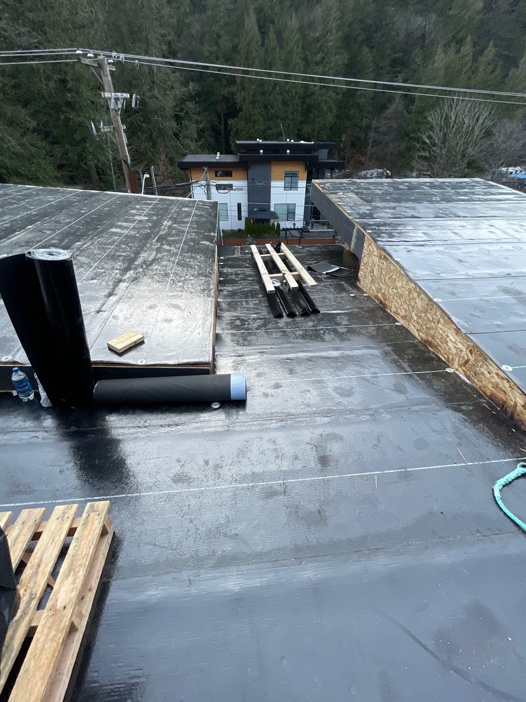 Commercial Roofing Installation using IKO 2ply sbs  by Top Notch Roofing Inc