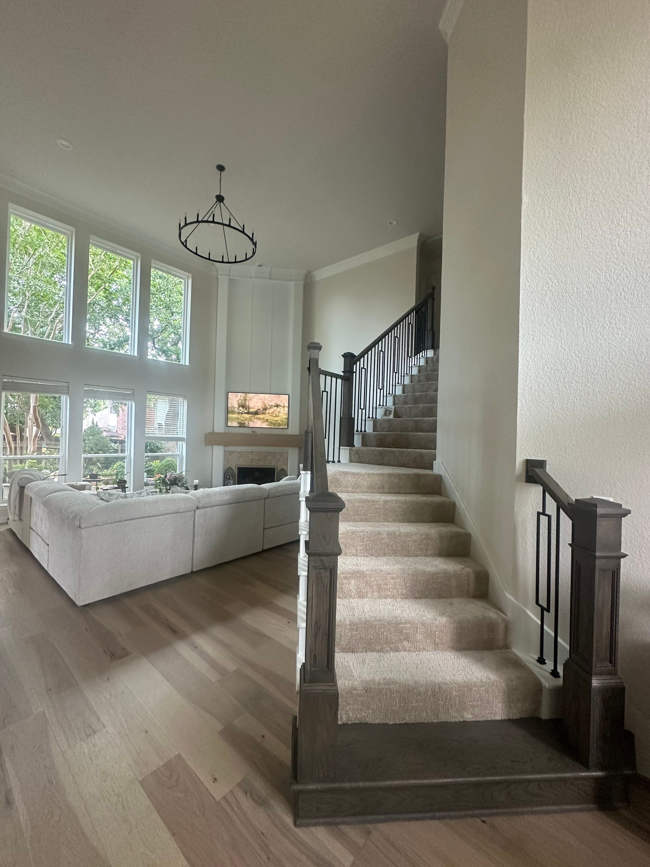 Wide-Plank Hardwood Floor Replacement and Interior Renovation in Corinth by Simmons Floors