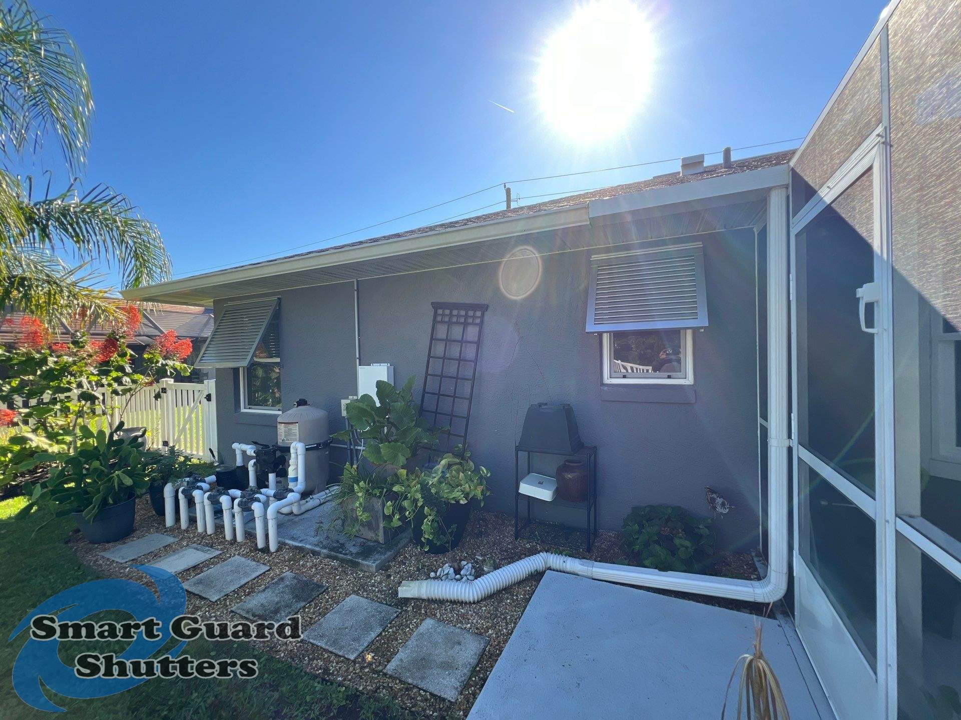 Decorative Bahamas in White Aluminium by Smart Guard Shutters