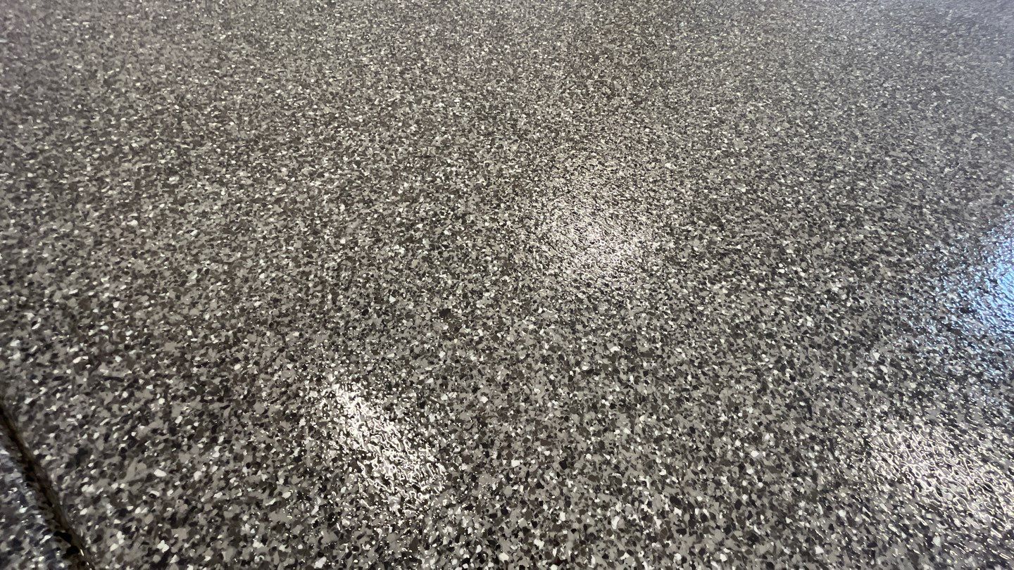 Garage Storage and Concrete Coating in Modesto California  by Lancaster Painting