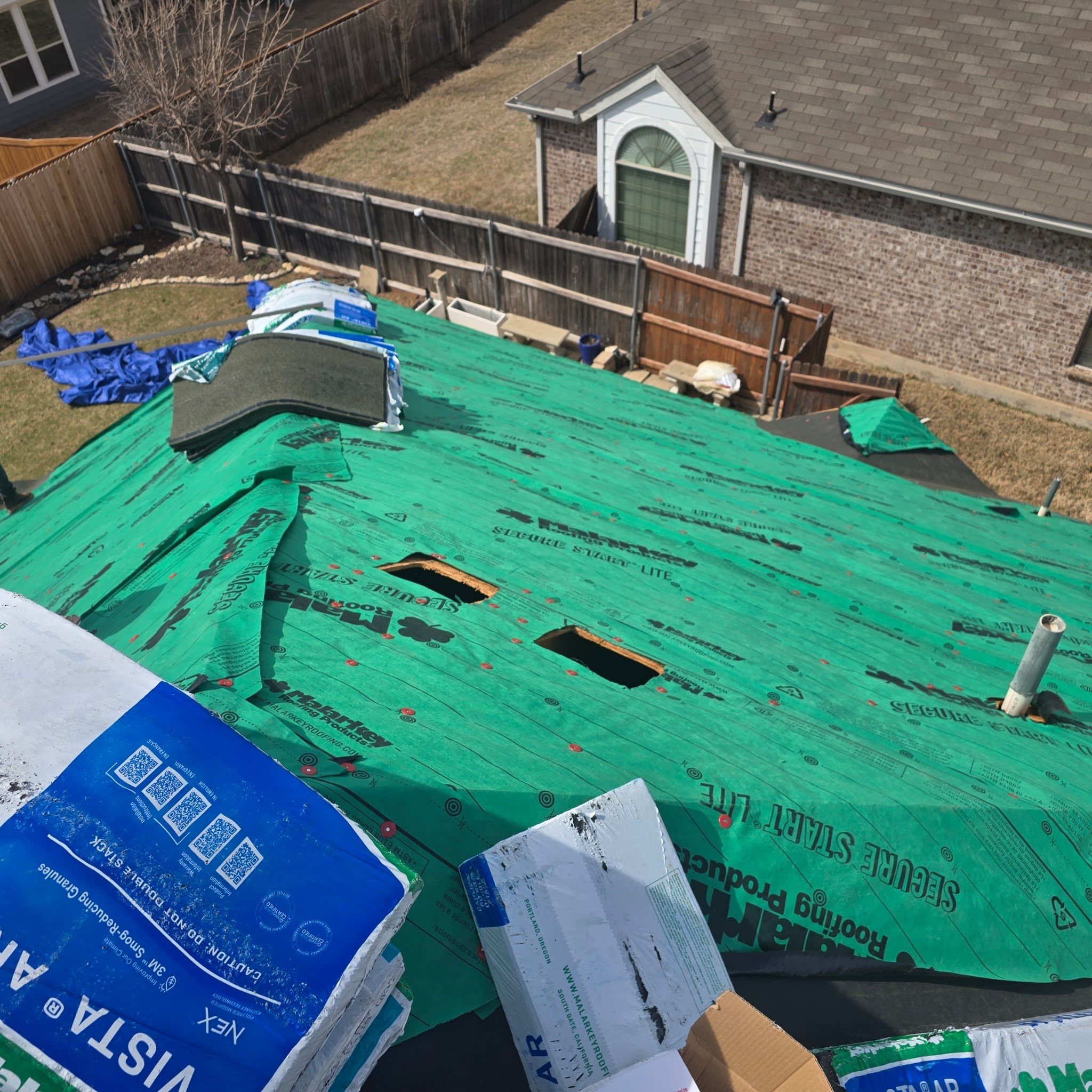 Residential Roofing Installation using Malarkey Vista AR by Harvey Roofing & Construction