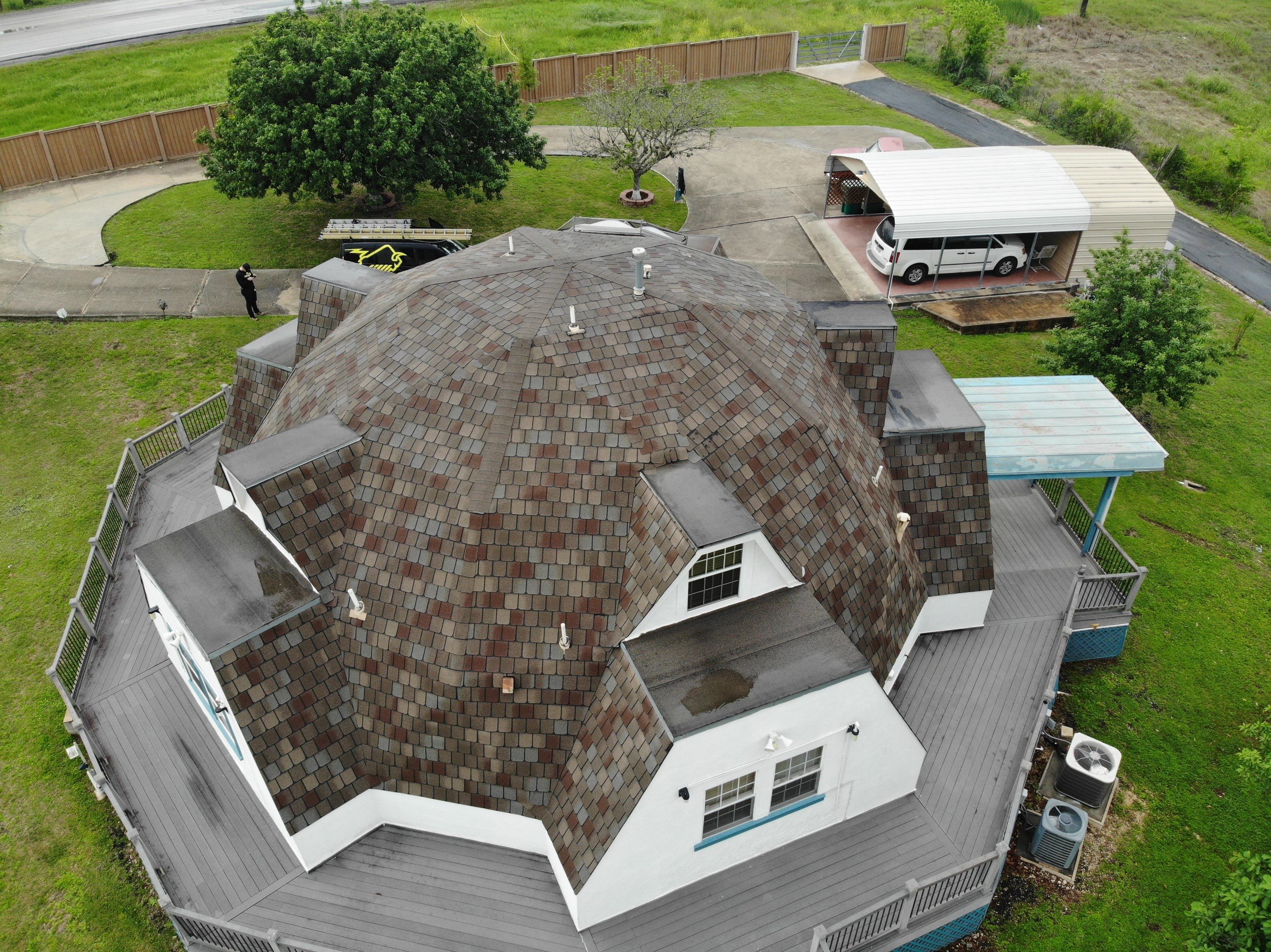 Project in Converse by Bison Roofing  