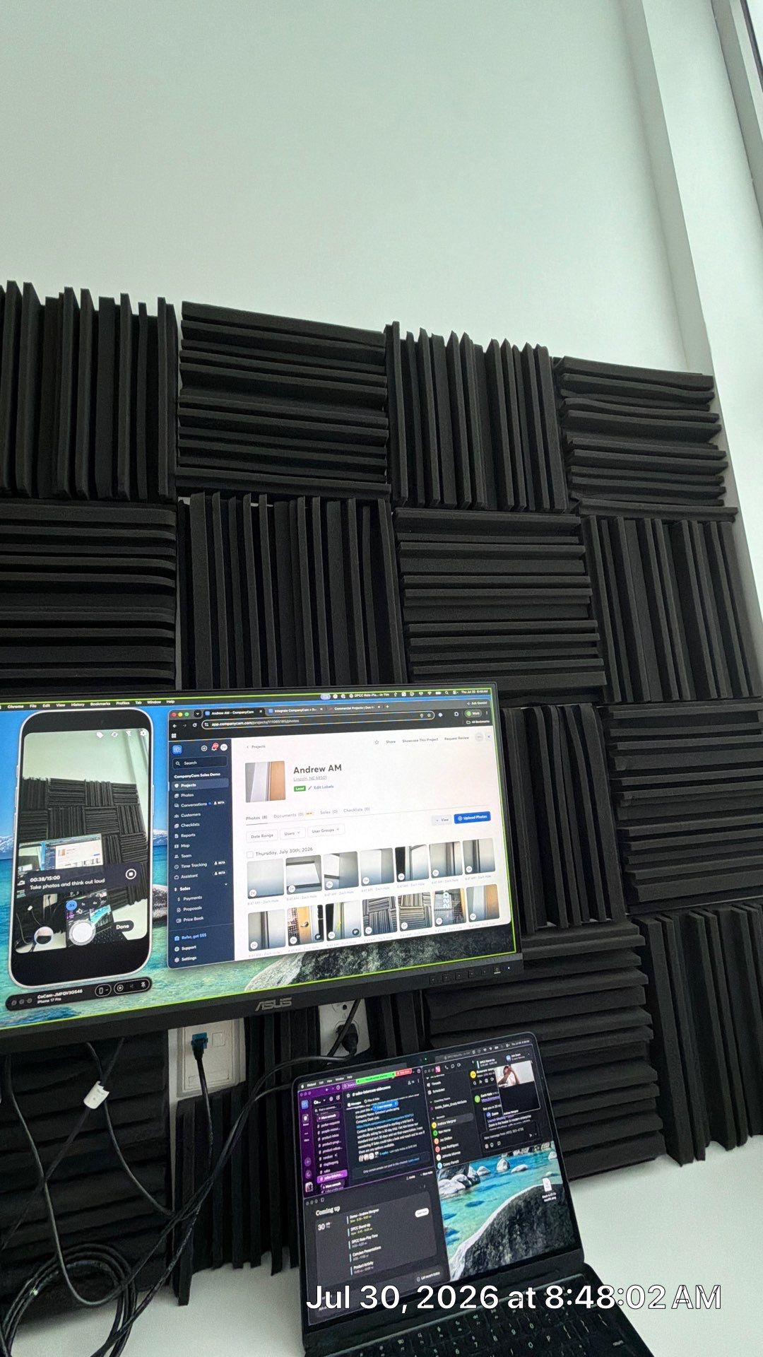 Commercial Office Interior Finish and Acoustic Treatment in Lincoln by CompanyCam Sales Demo