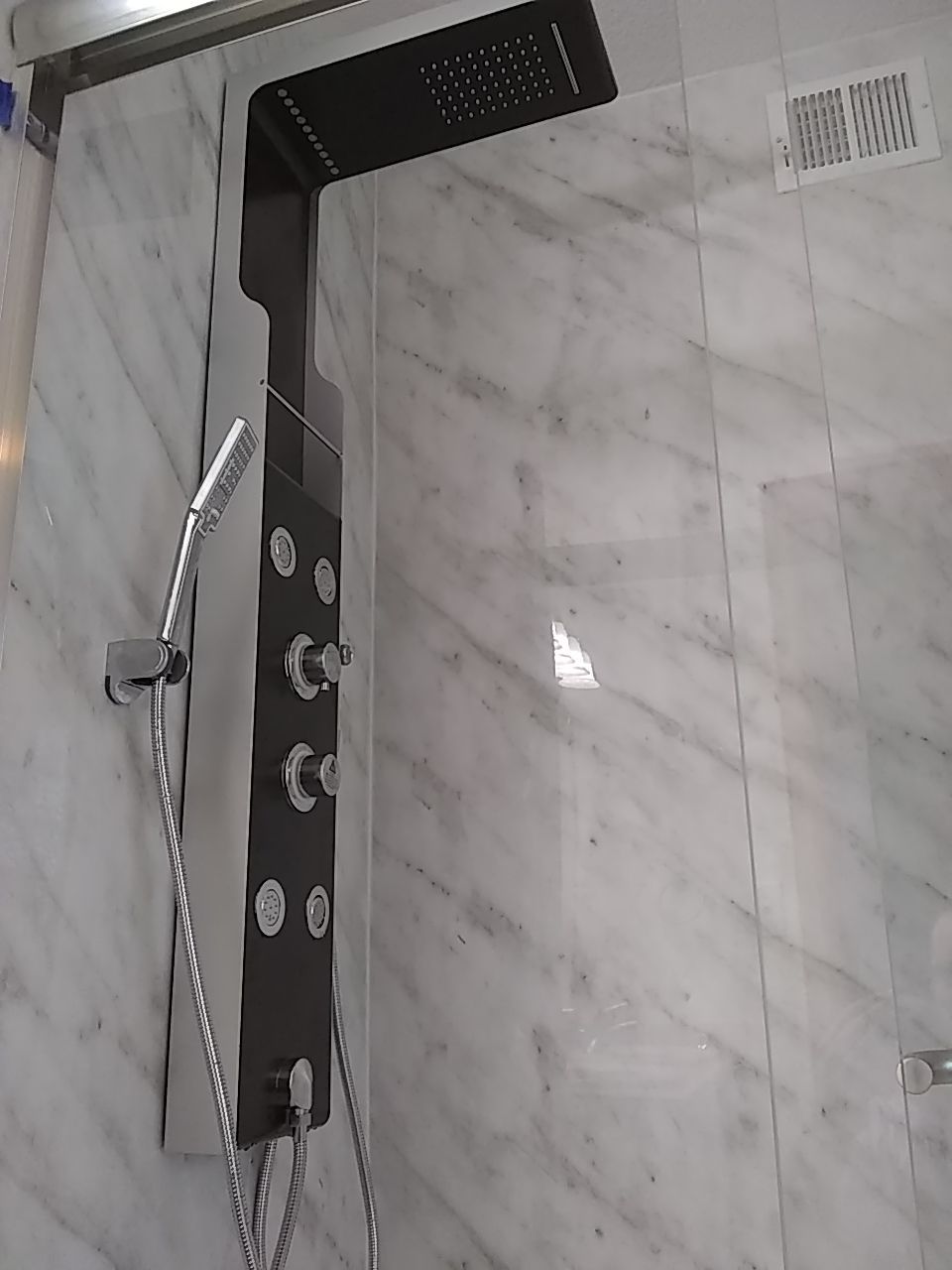 Customer did the demo, we put it back together! by The Shower Company