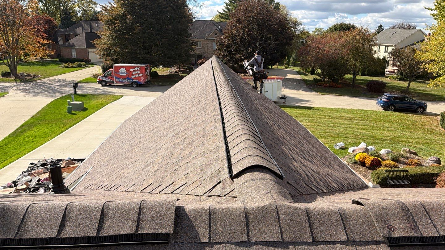 Roof Replacement using Owens Corning Teak by 180 Contractors