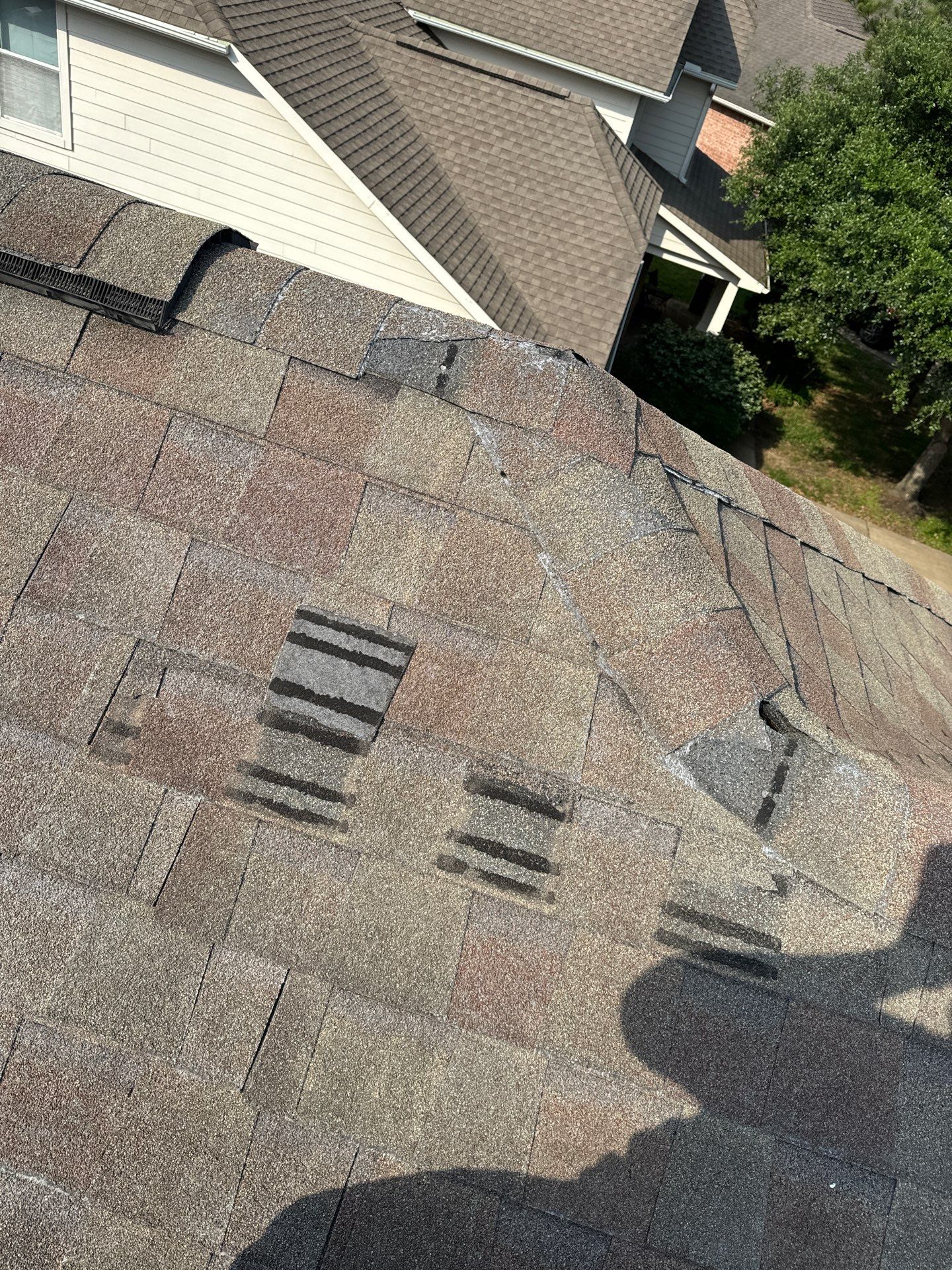 Hail Damage using Owen's Corning Duration (Lifetime) Shingles by Roof Repair Company