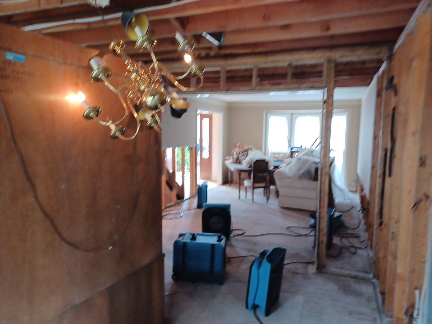 Project in Plymouth by EzDry Water Mitigation & Property Restoration