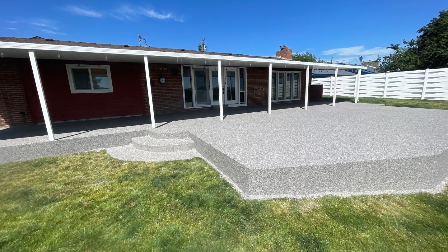Patio Transformation using Echo 1/4" Chip by Croc Coatings, LLC