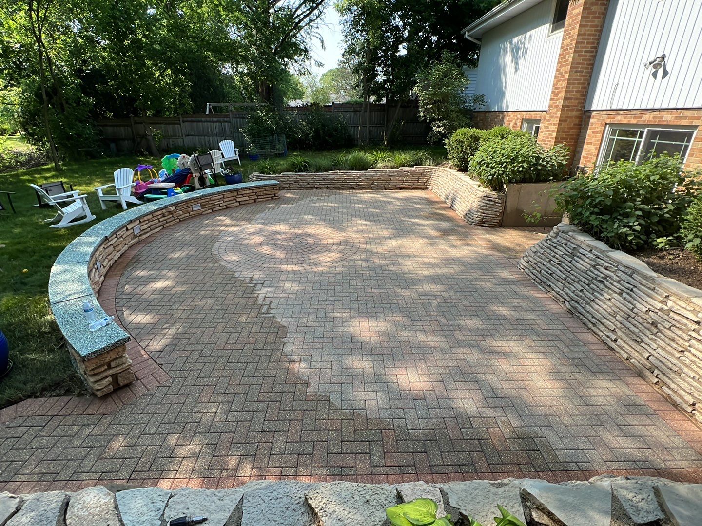 Brick paver clean, sand and seal. using Surebond SB-1300 by Northern Power Washing LLC.