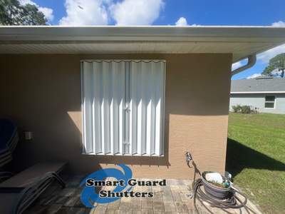 Accordion Shutters in White