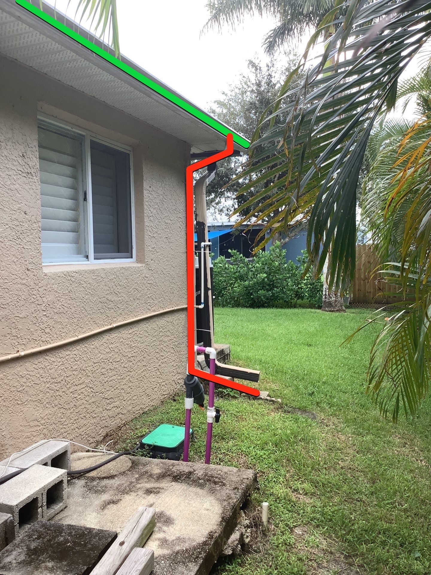 Downspout Extensions for Cape Coral Homes  by Gutter Professors