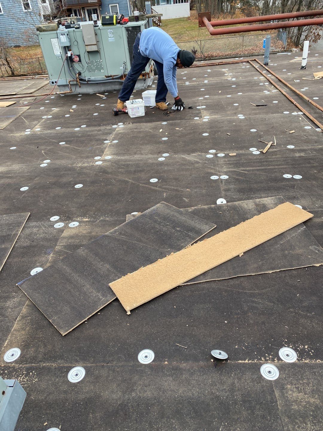 Commercial Roofing Installation using EPDM  by A Plus Exterior