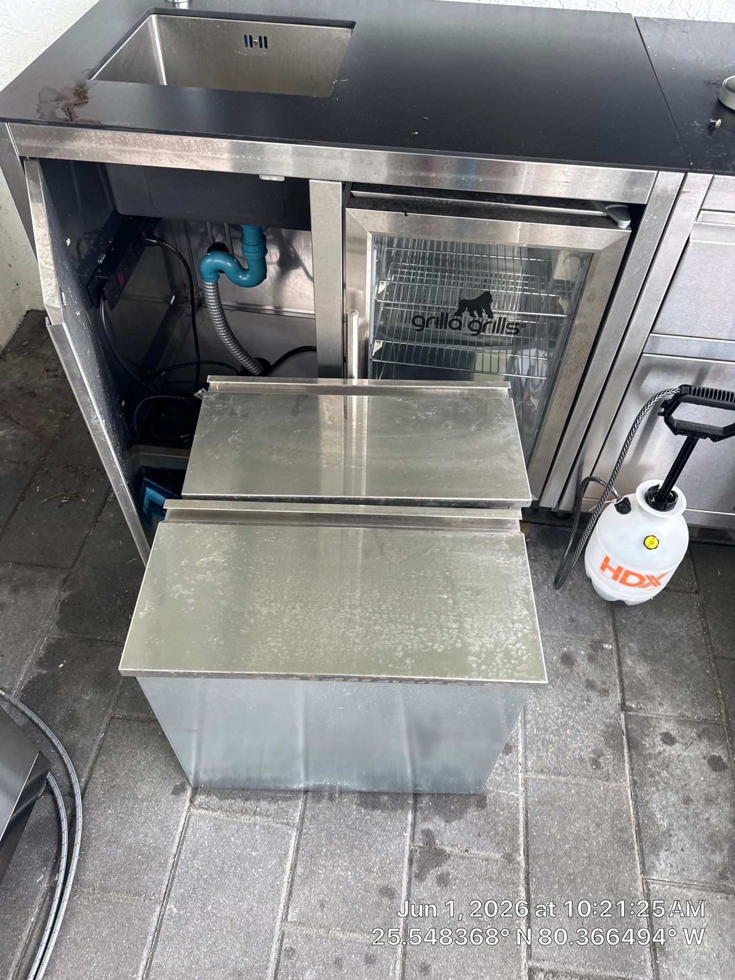 Stainless Steel Outdoor Kitchen Deep Cleaning in Homestead, Florida by SuperClean