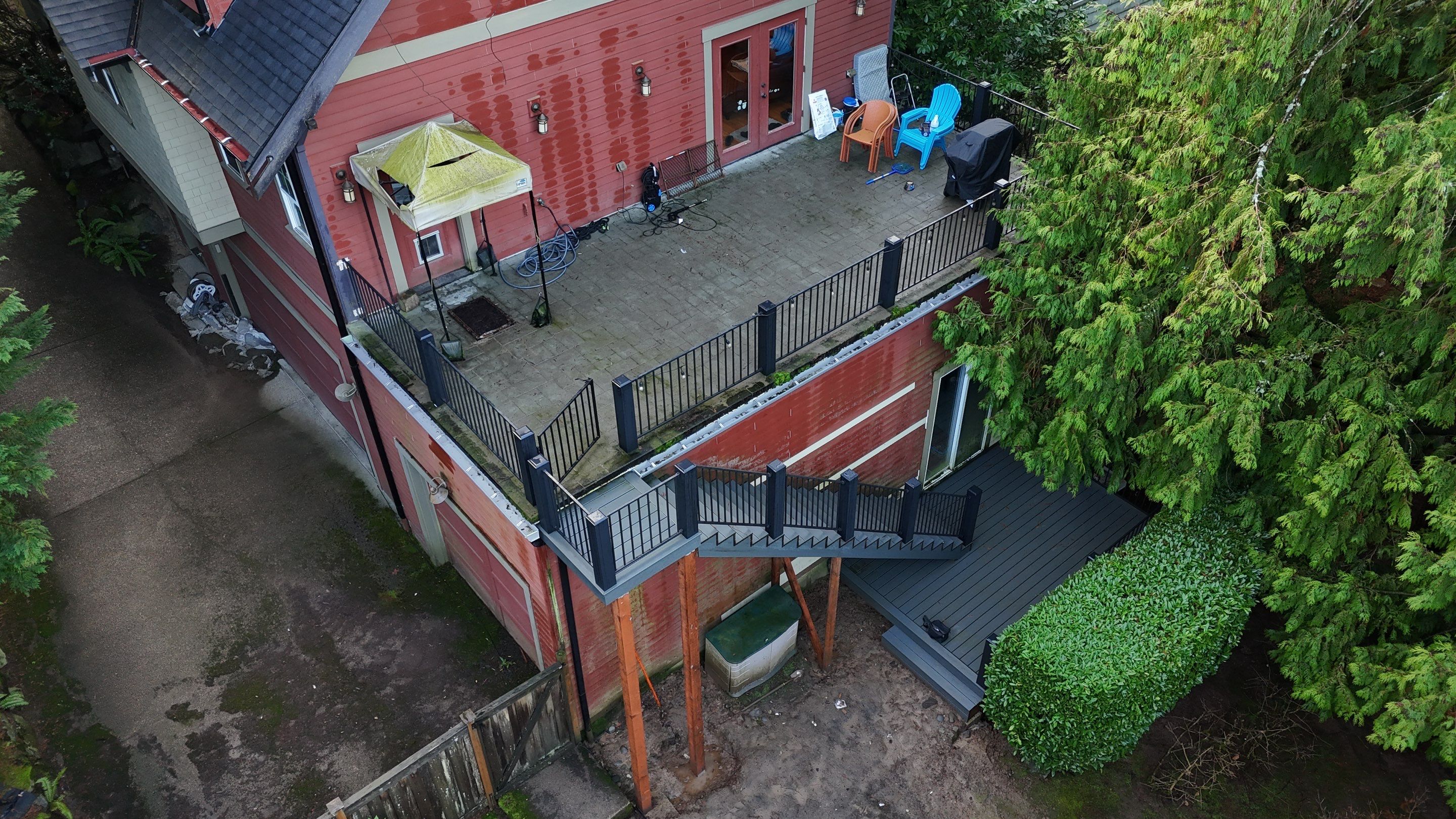 Trex Clamshell Deck in POrtland by Valiant Roofing, LLC