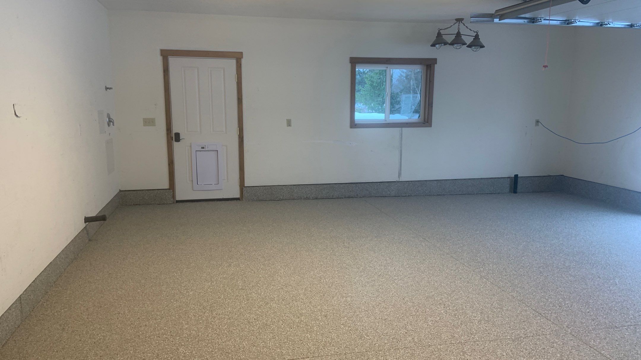 Garage Transformation using Pebble Beach by Croc Coatings, LLC