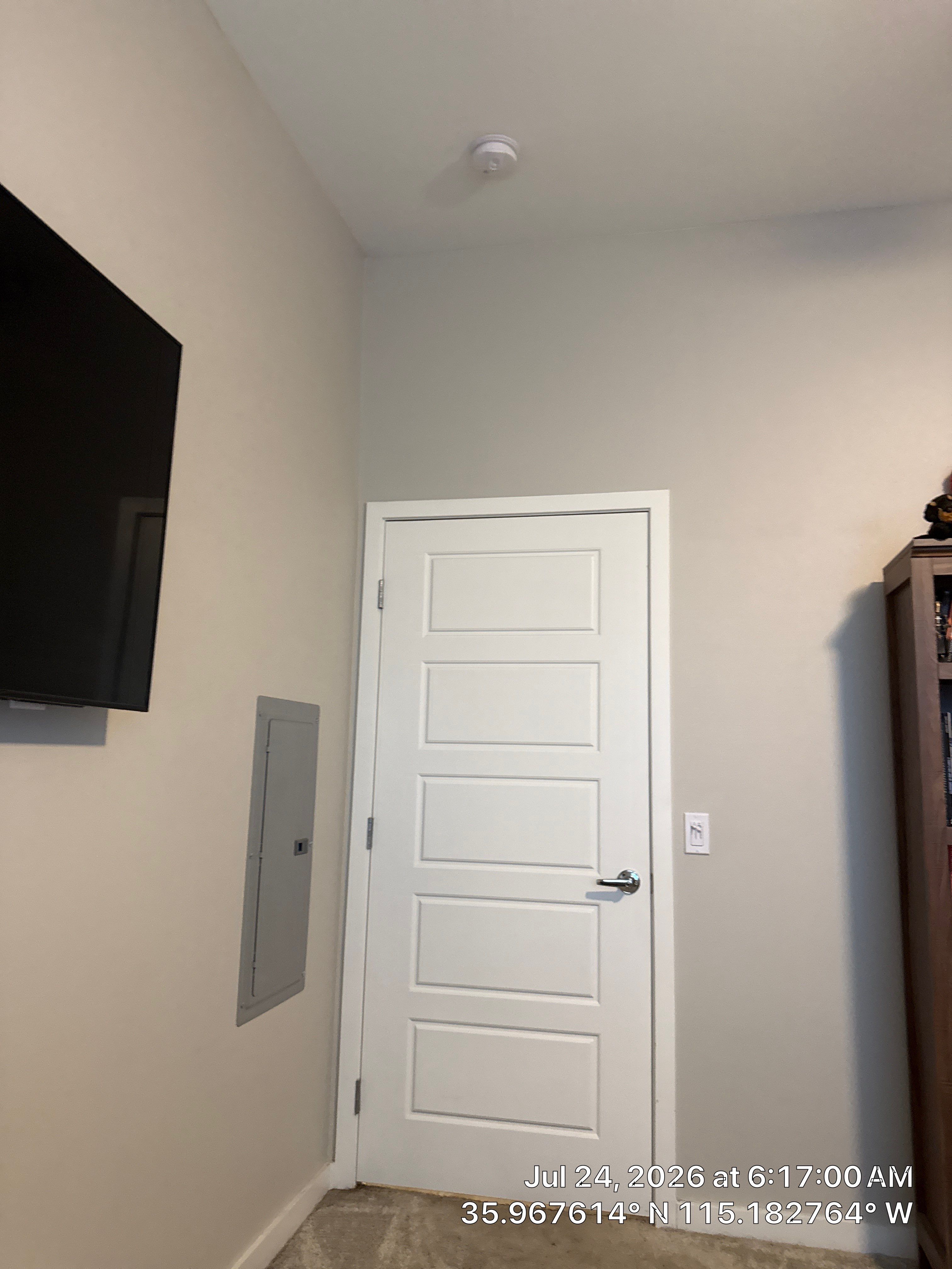 Professional TV Mounting and Five-Panel Door Installation in Las Vegas by CompanyCam Sales Demo