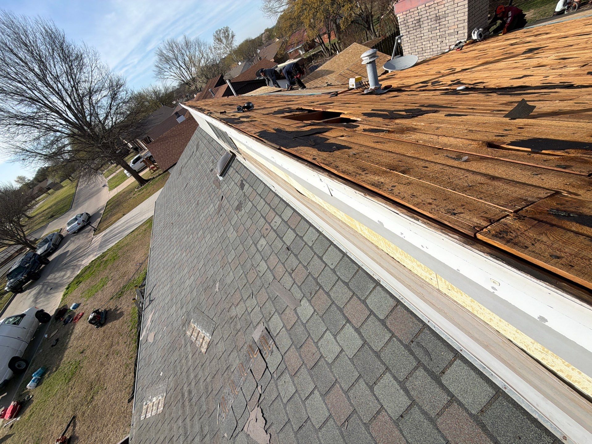 Buh-bye space decking!  by BANA Roofing and Solar Supply