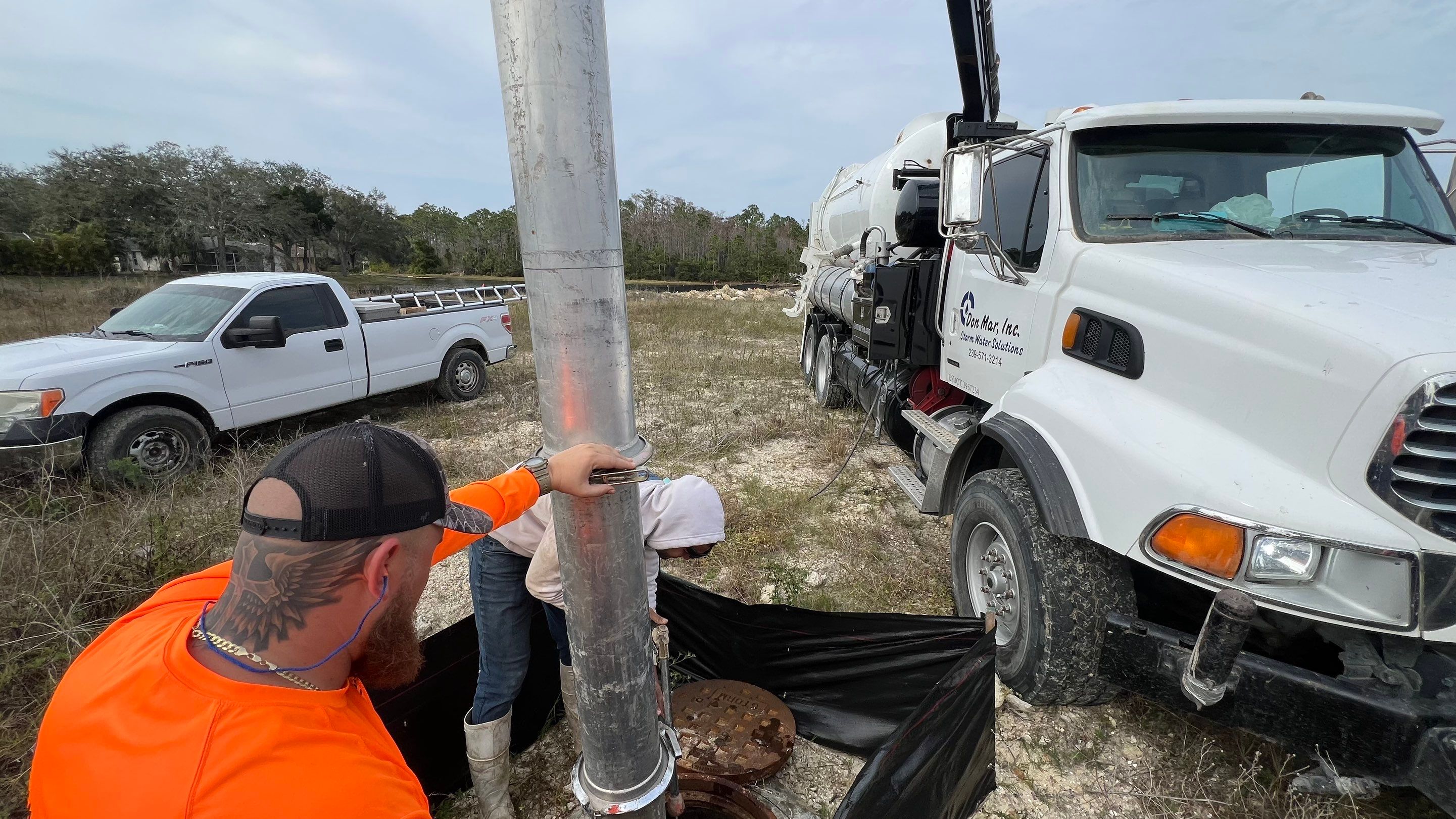 New Residential Construction Community Sewer System Cleaning by APS Power & Water