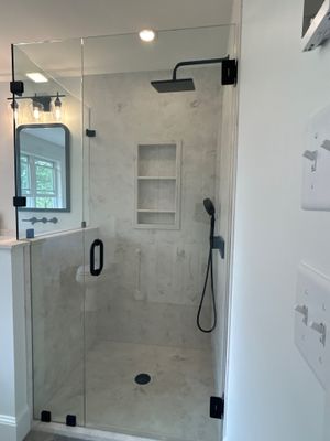 Shower using Tempered Shower Glass