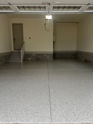 Garage Floor Coating using Gravel