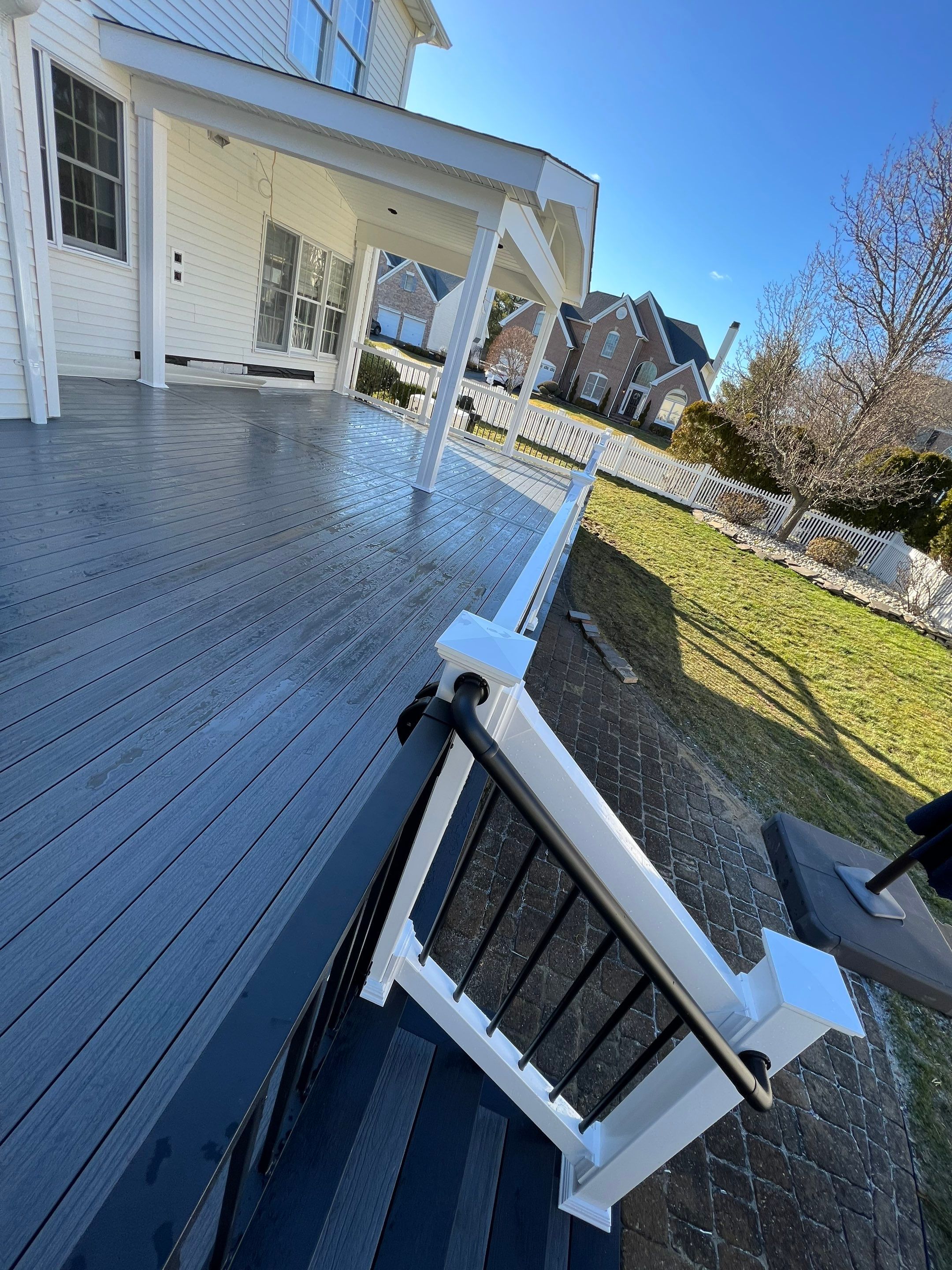 New deck With Porch  by deck guardian