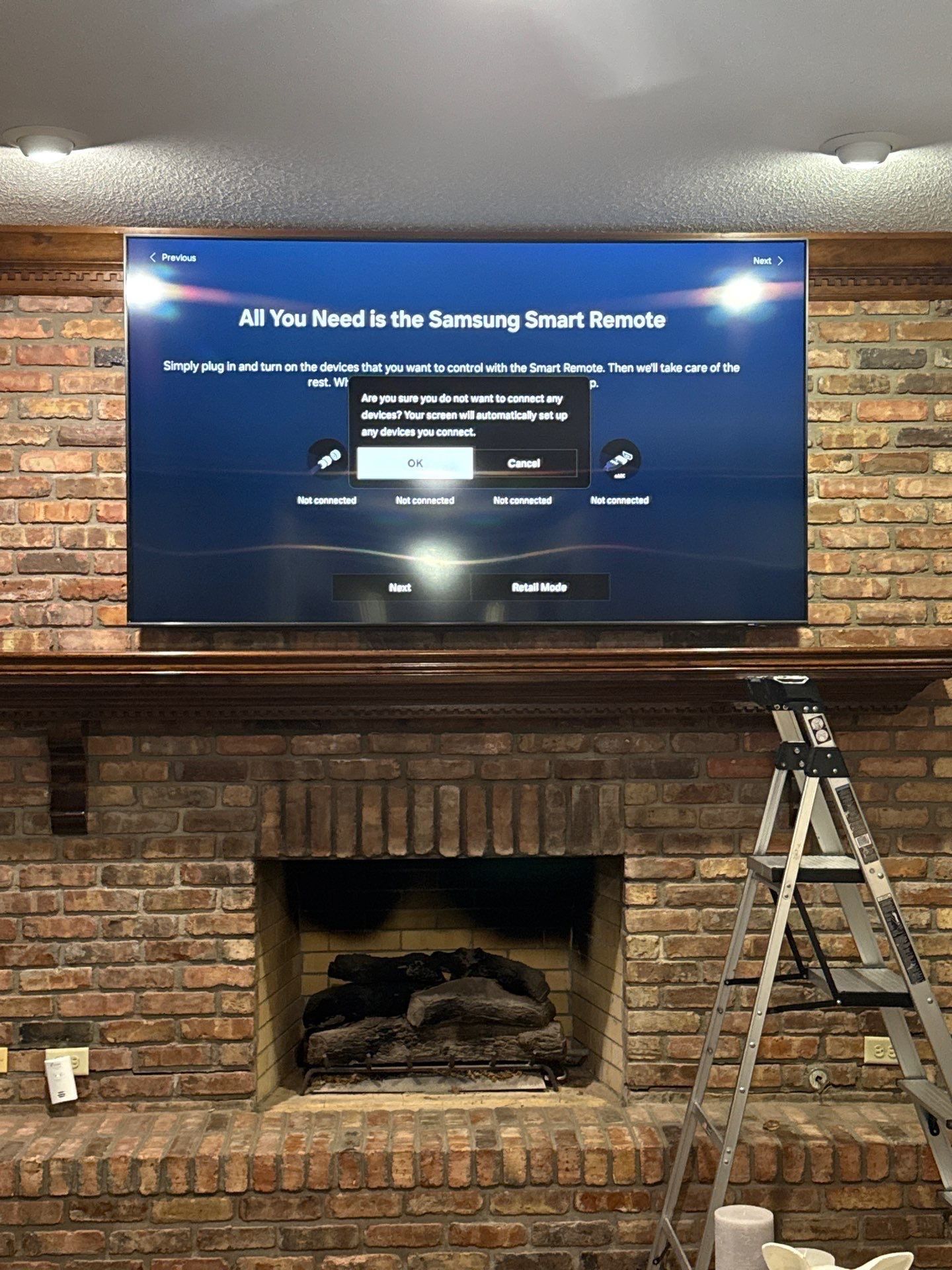Fireplace TV Mounting Projects by Hangman Mounting & Installation 