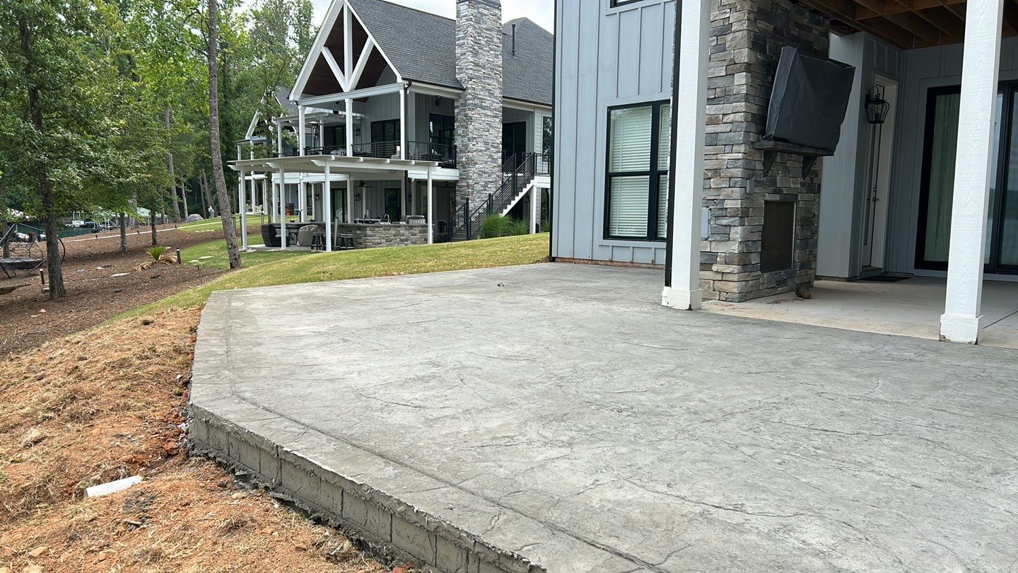 Stamped Concrete Patio by Xtreme Concrete Services