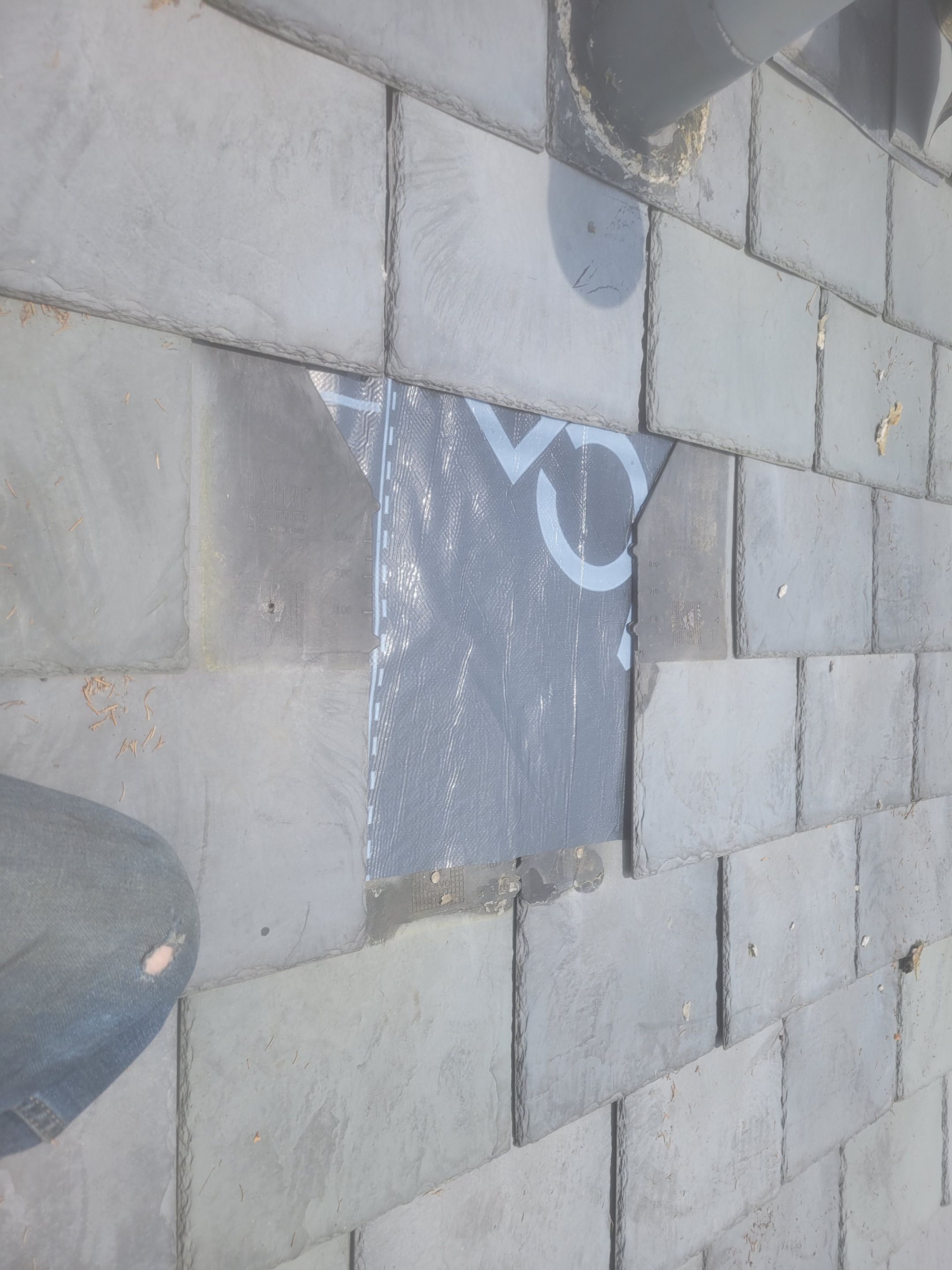 Roof Repair using Eco Star Slate tile by The B.A.R Roofing