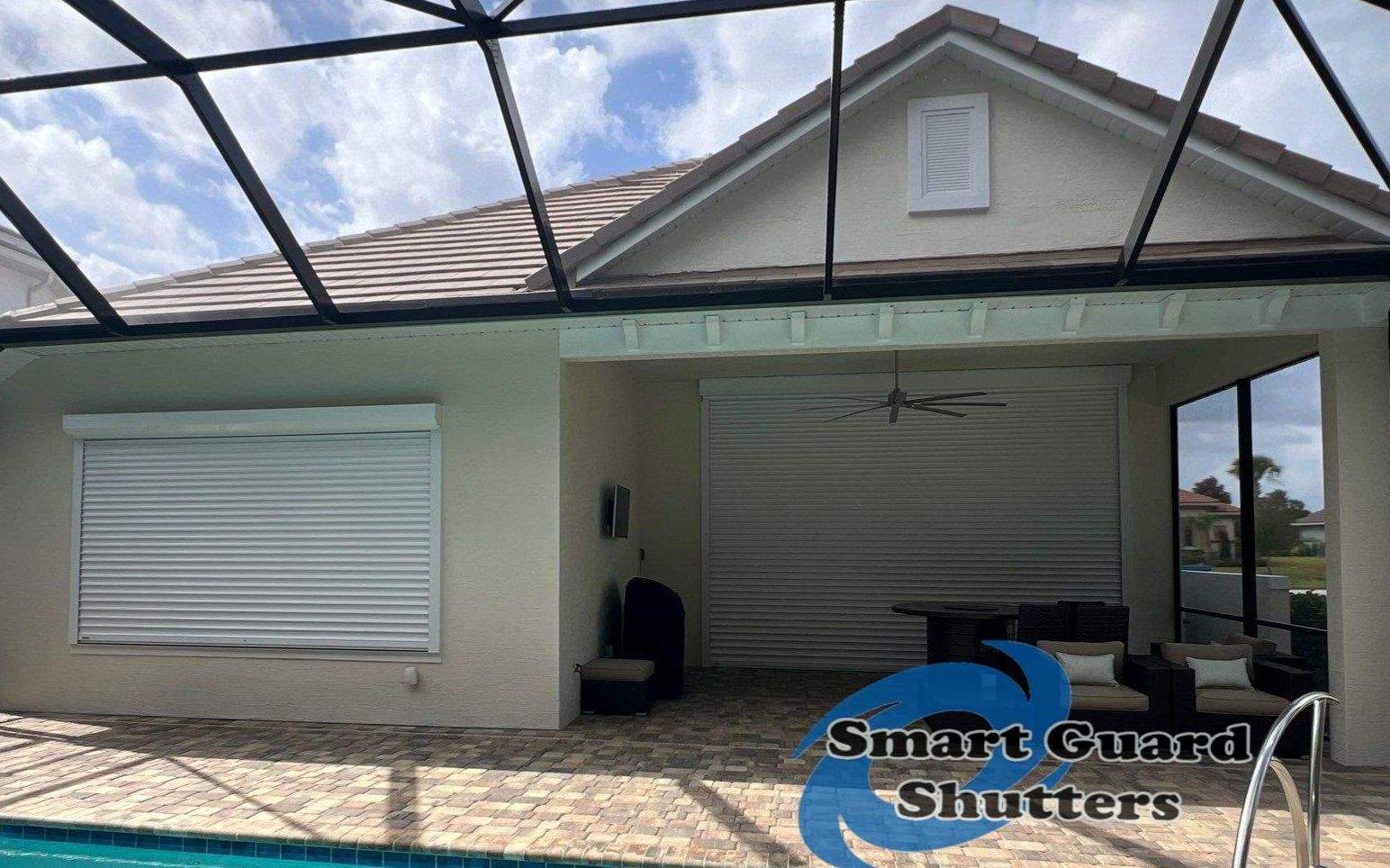 Rolling Shutter in White by Smart Guard Shutters