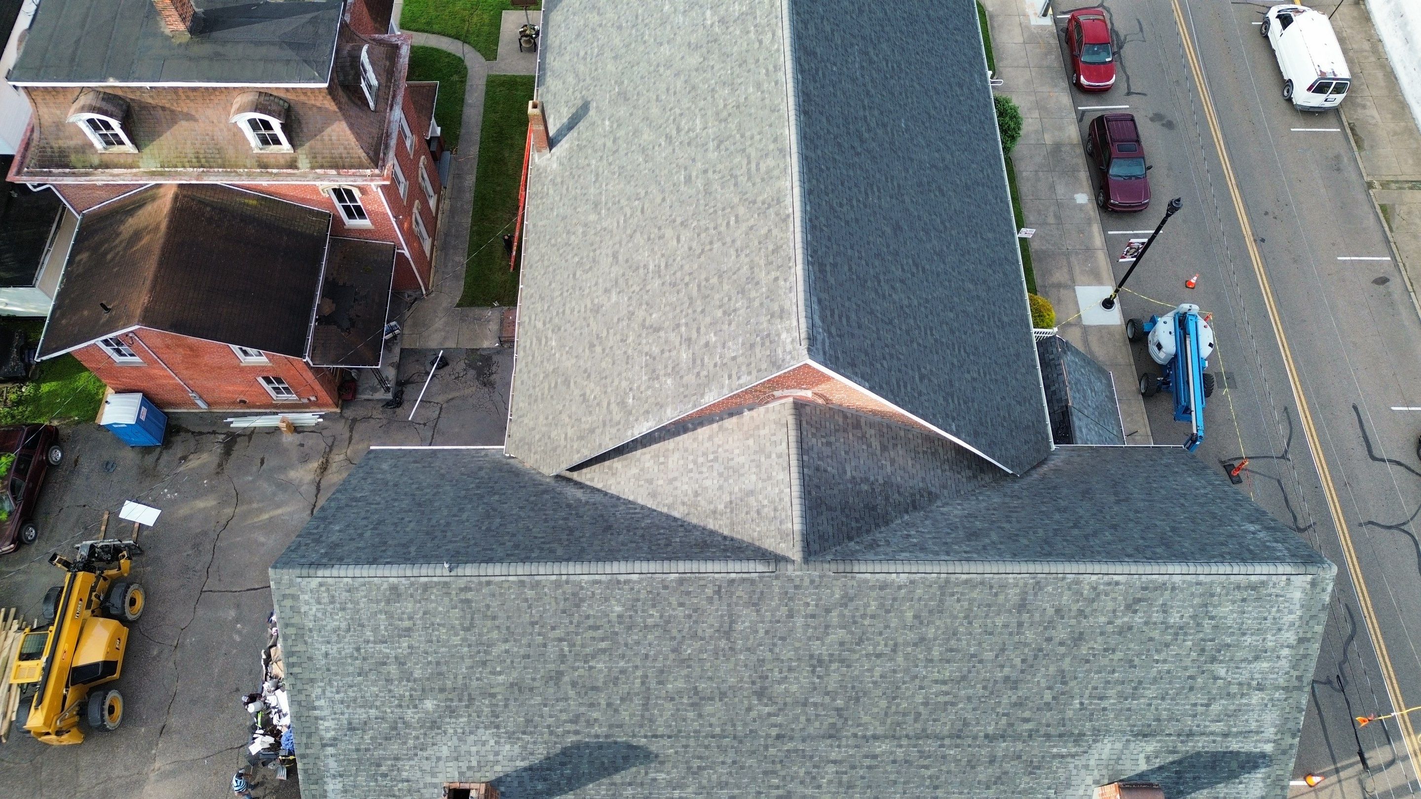 Commercial Roofing Installation using Duration Series Shingles - Estate Gray by RoofX 