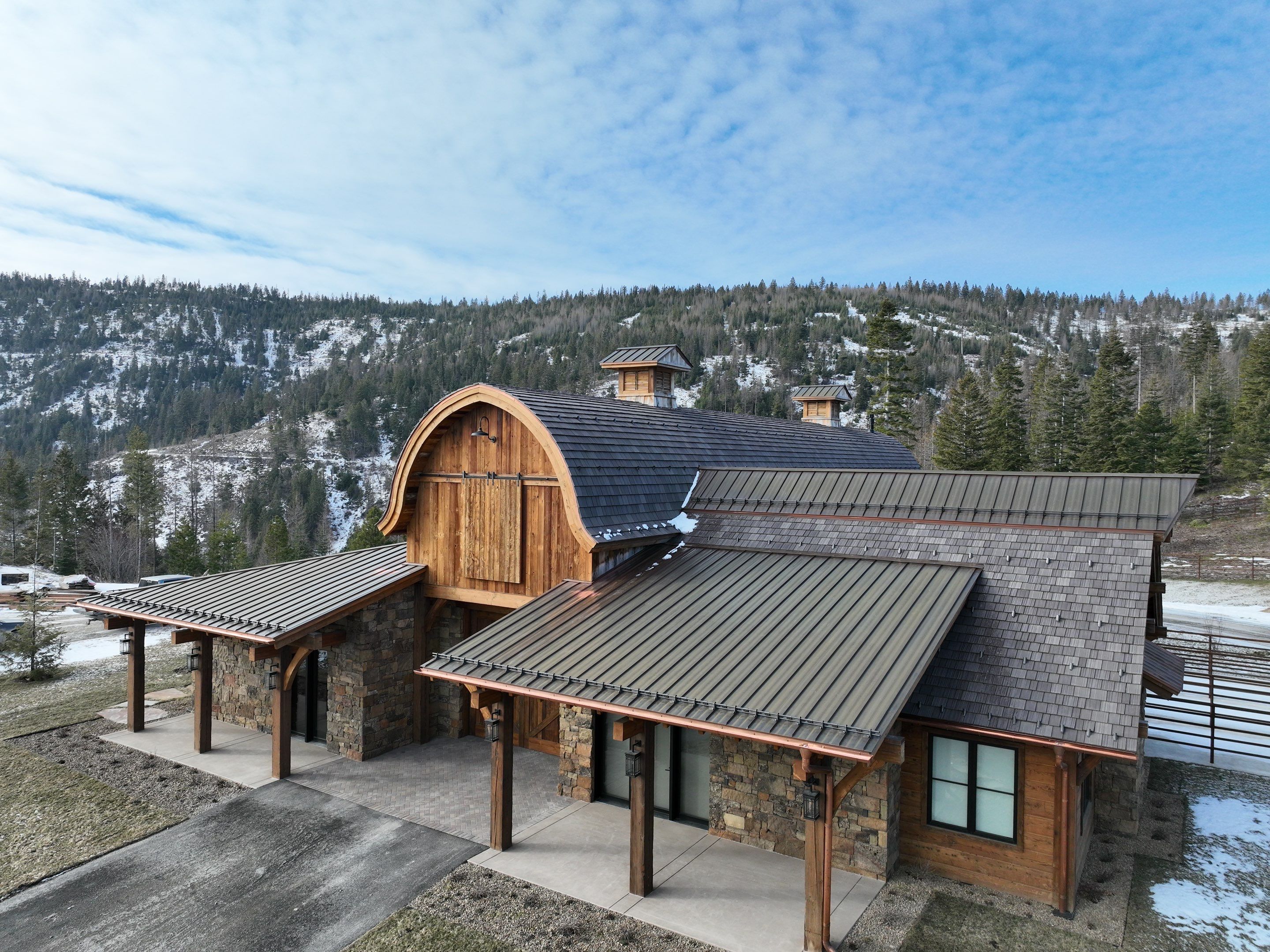 Horse Barn Install  by Montana Roofing Solutions