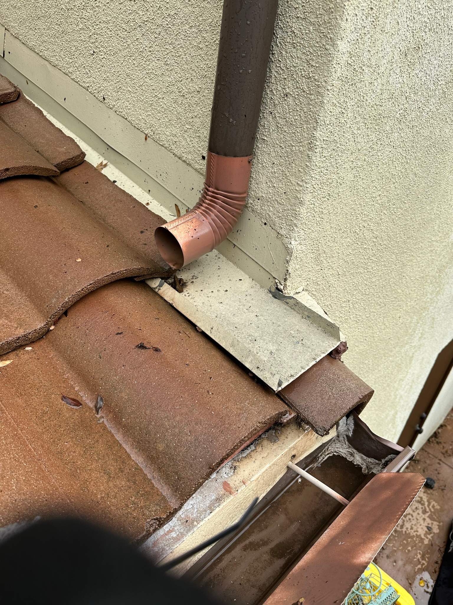 Clogged gutters at this Irvine home in Woodbury by Property Cleaning Experts, LLC