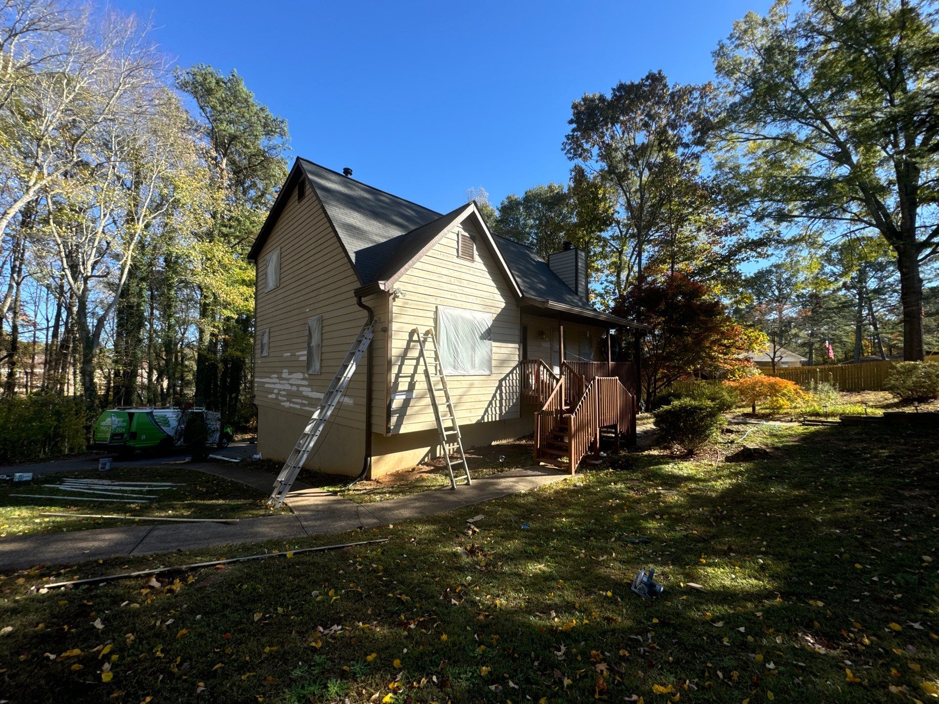Full Exterior Siding and Trim Painting in Kennesaw by Swift Home Renovations