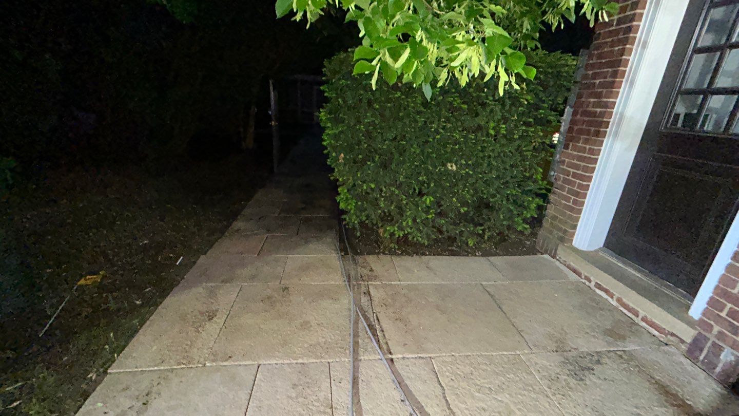 Brick paver clean, sand and seal.  using Algaecide, soft wash soap by Northern Power Washing LLC.