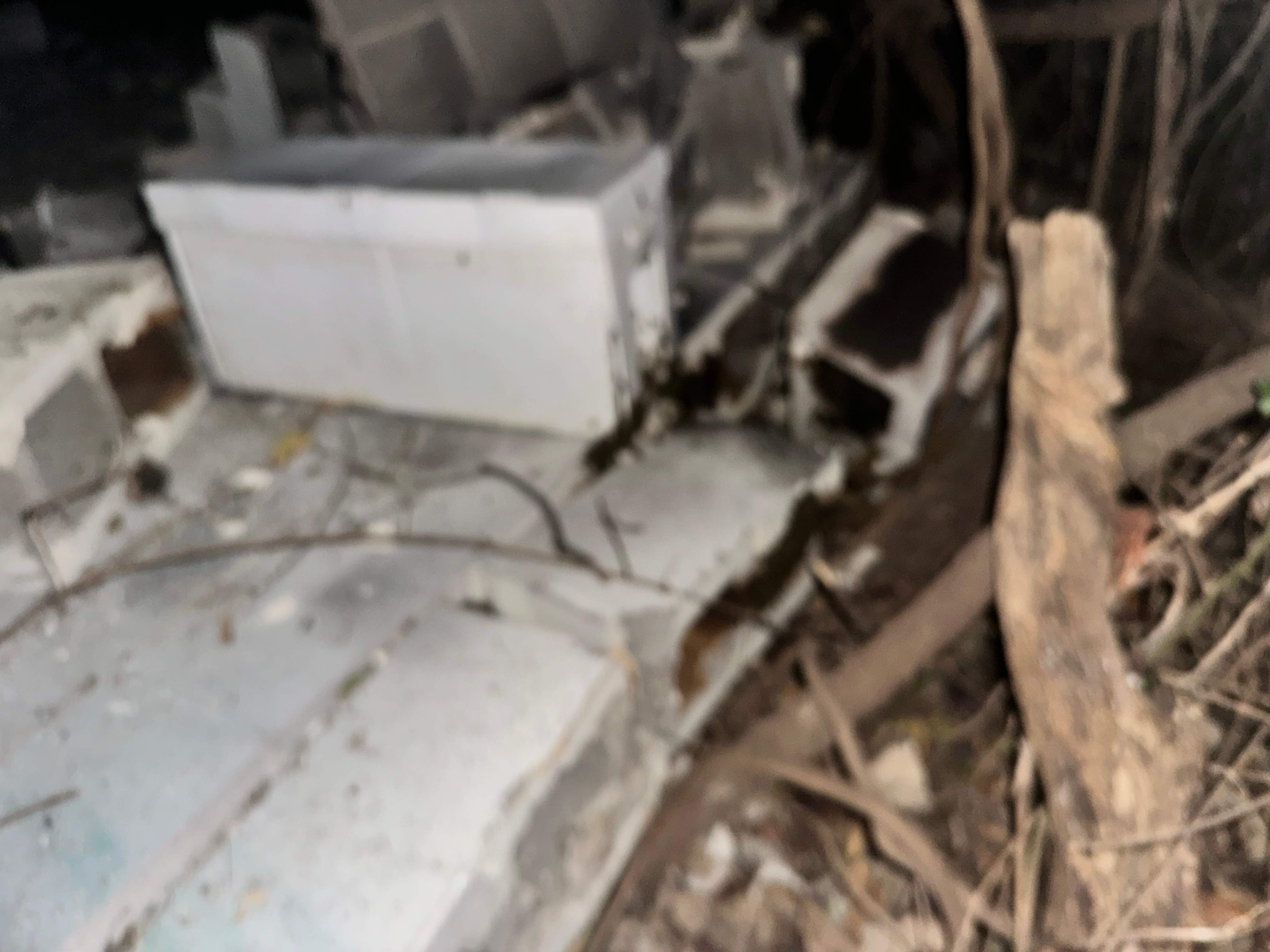 Demoed Cinderblock Wall by Rockwall Honey Bee Company