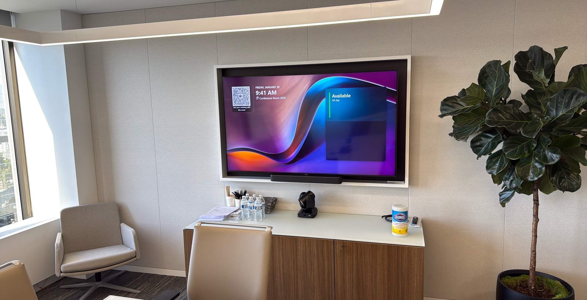 Logitech Conference room Project in Los Angeles by Ring and Ping Inc.