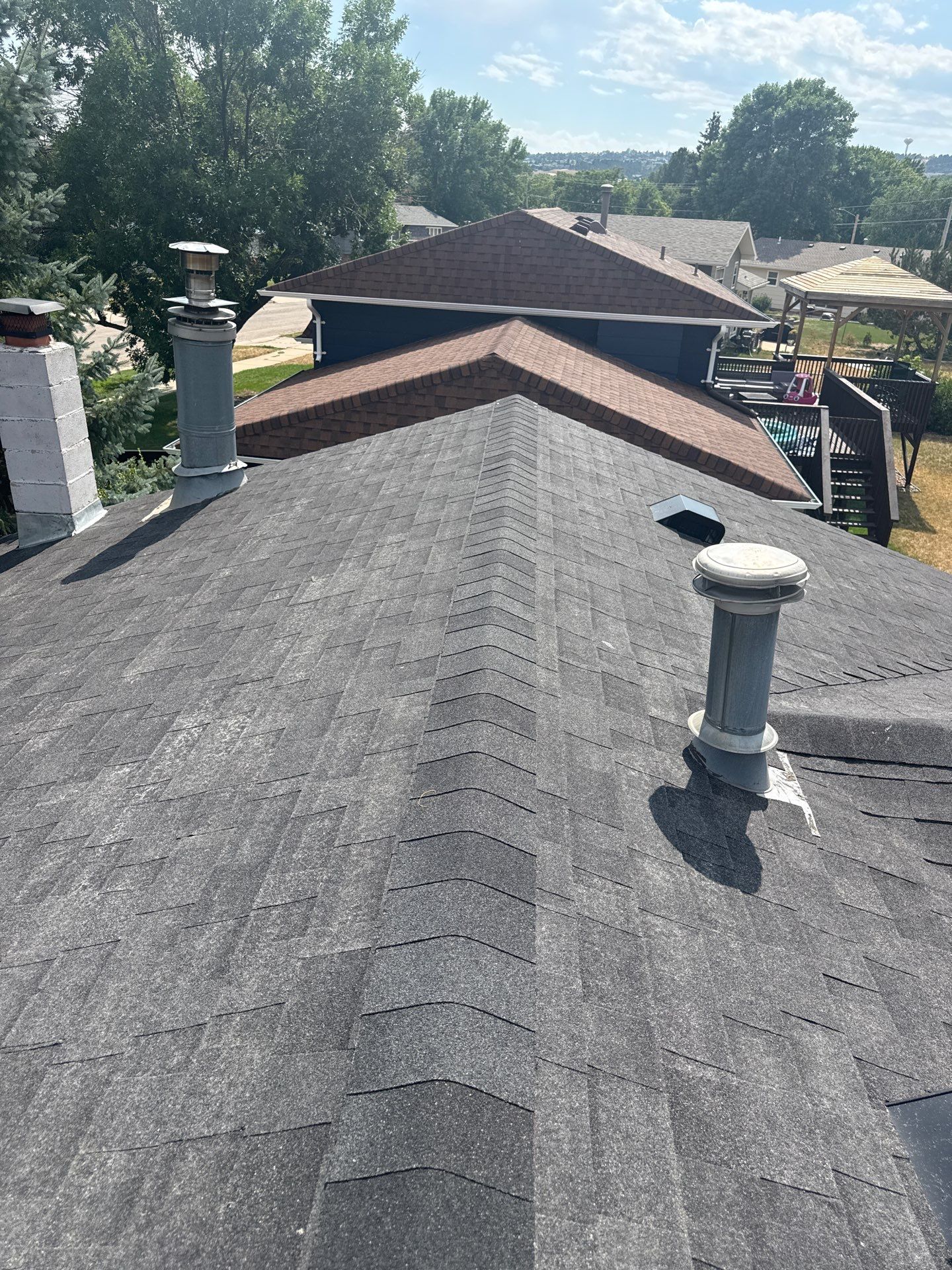 Full Architectural Shingle Roof Replacement and Gutter Installation in Rapid City by Weather-Tite Exteriors LLC