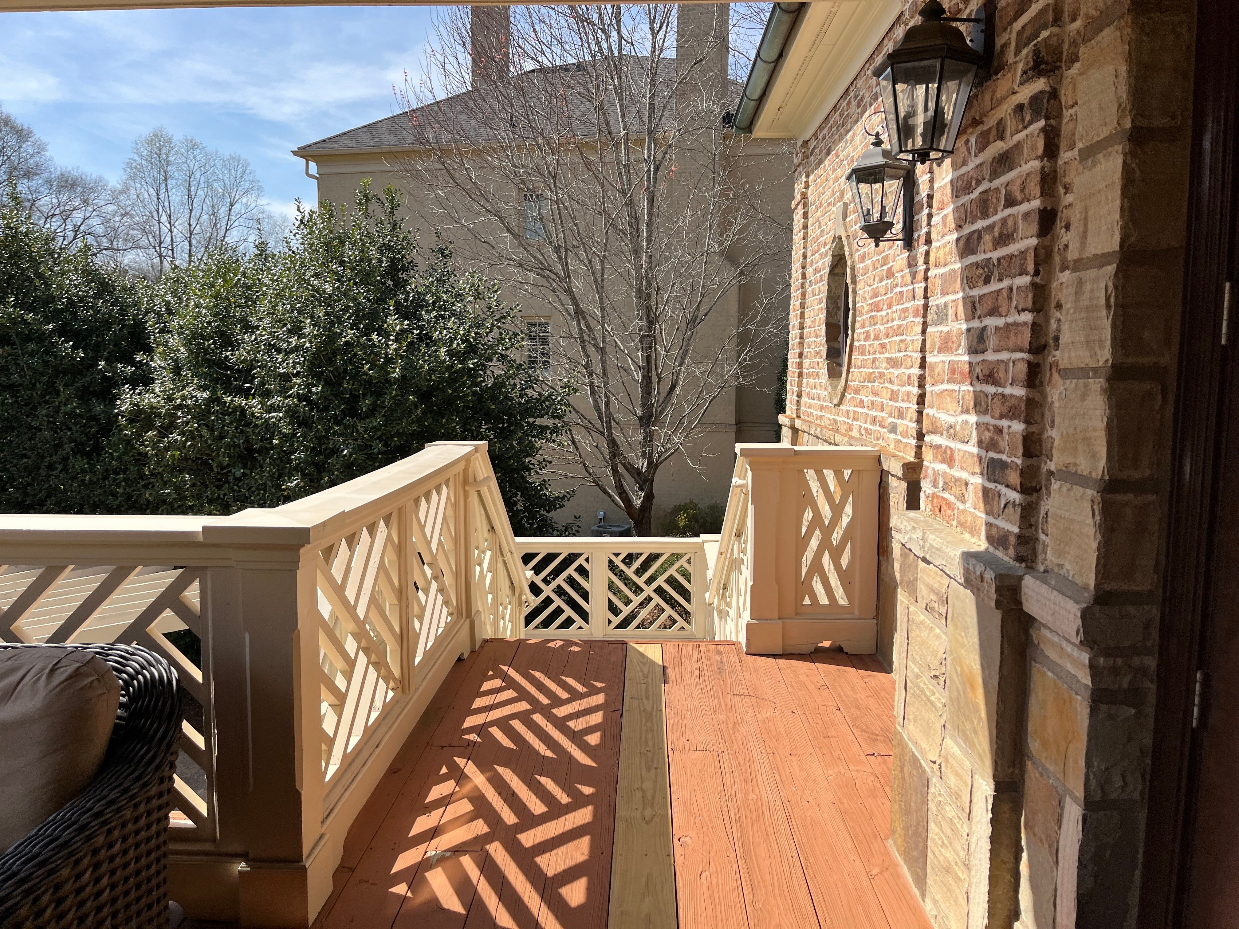 Alpharetta, GA Trex Deck Floor Resurface, Steel Railing Install, and Metal Roof Replacement by Nelson Exteriors 