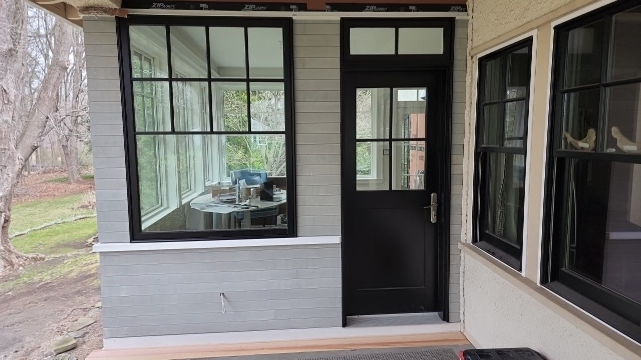 In progress: Exterior renovation in Wellesley MA by UBrothers Construction