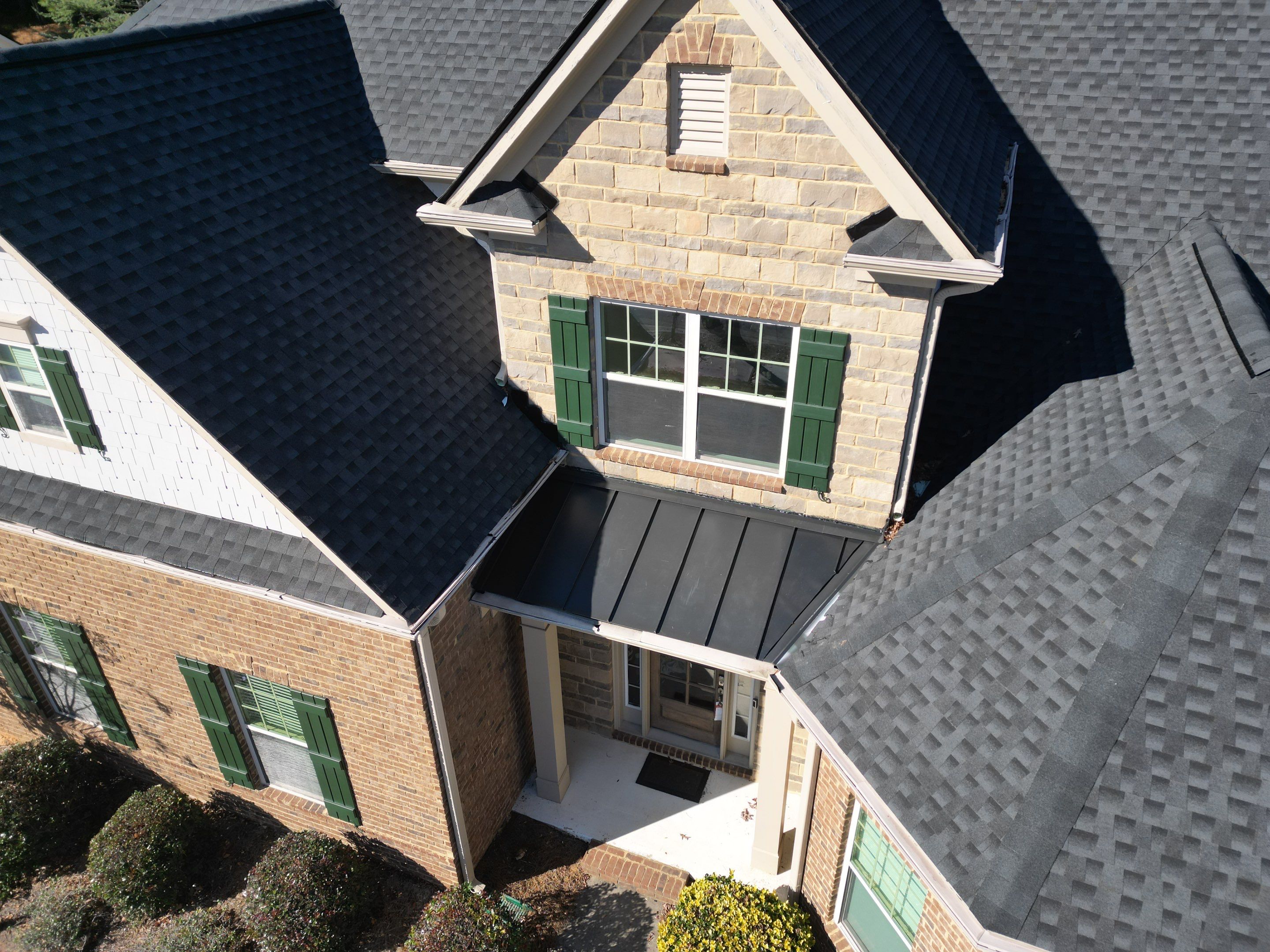 Whitney Lndg Doraville Roof & Metal Porch Replacement  by Dom Roofing & Restoration